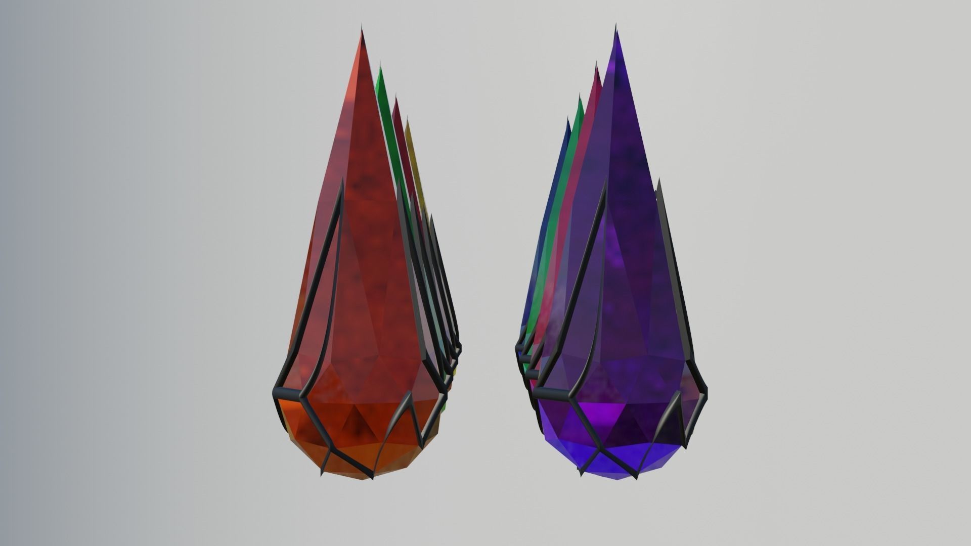 Magical Crystals  3D model_4
