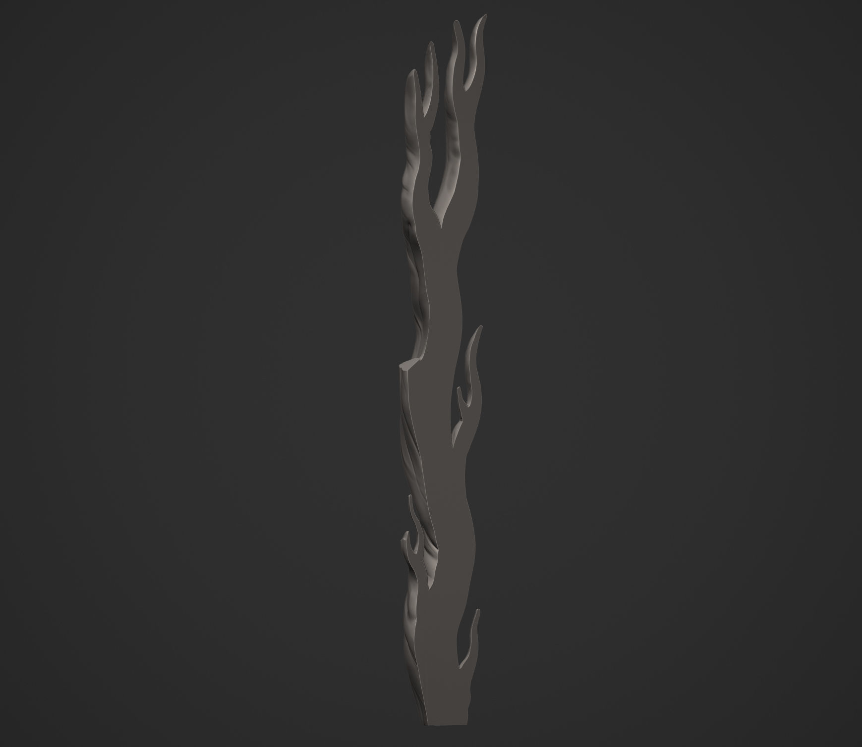 Beautiful Stylized Tree Trunk 3D print model_5