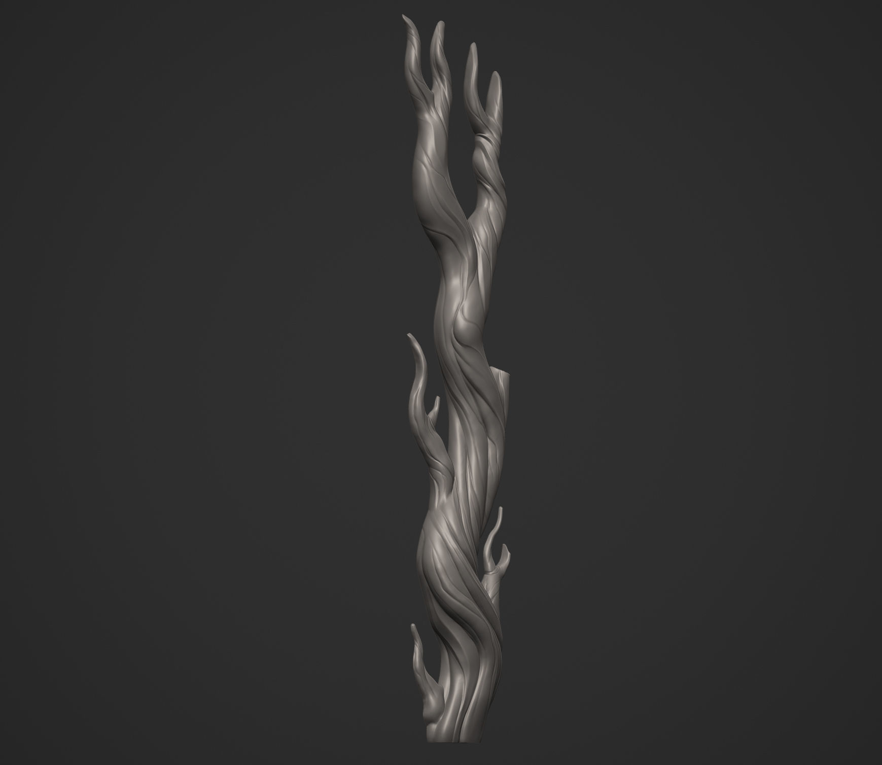 Beautiful Stylized Tree Trunk 3D print model_12