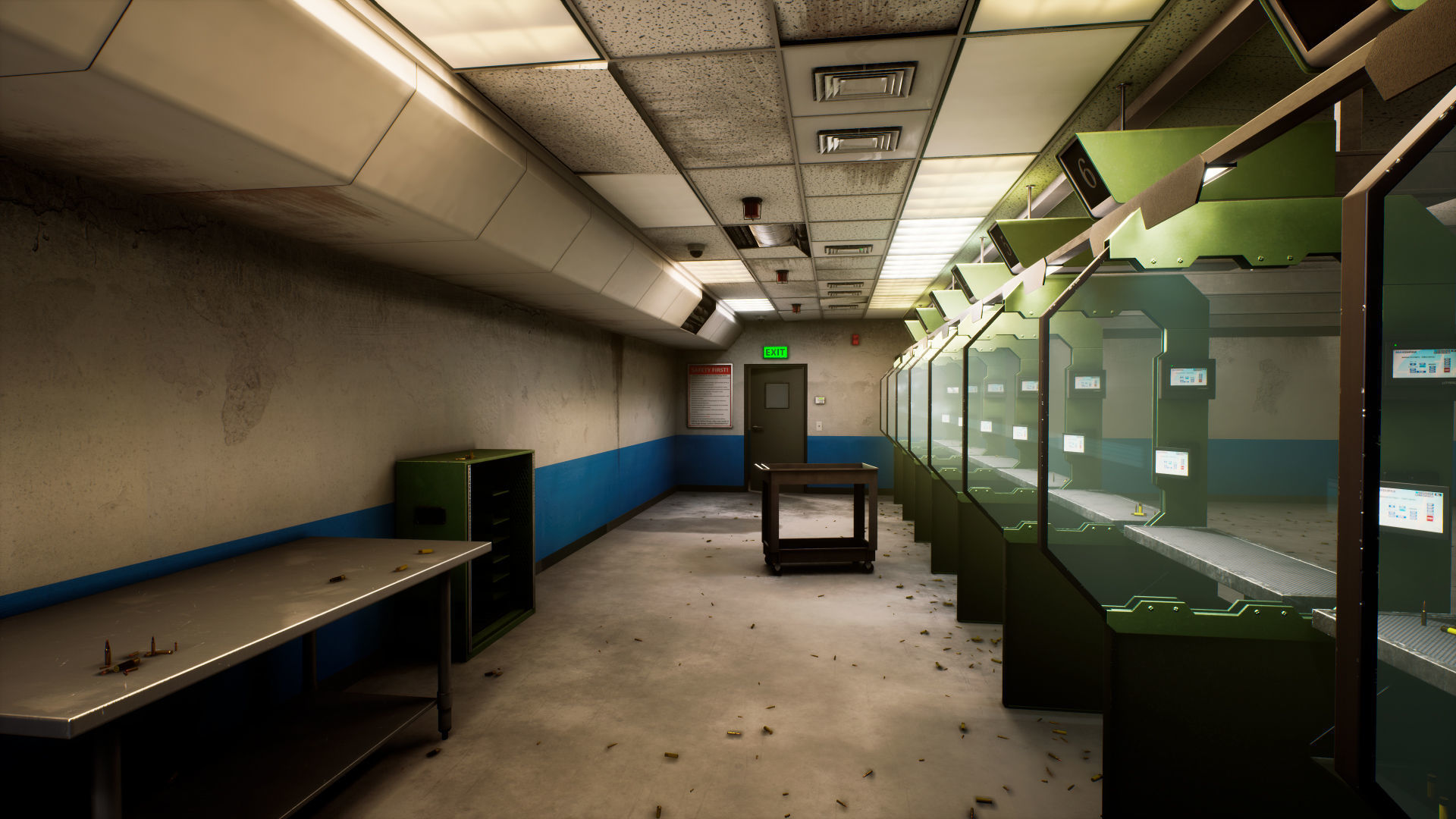 Shooting Range Low-poly 3D model_2