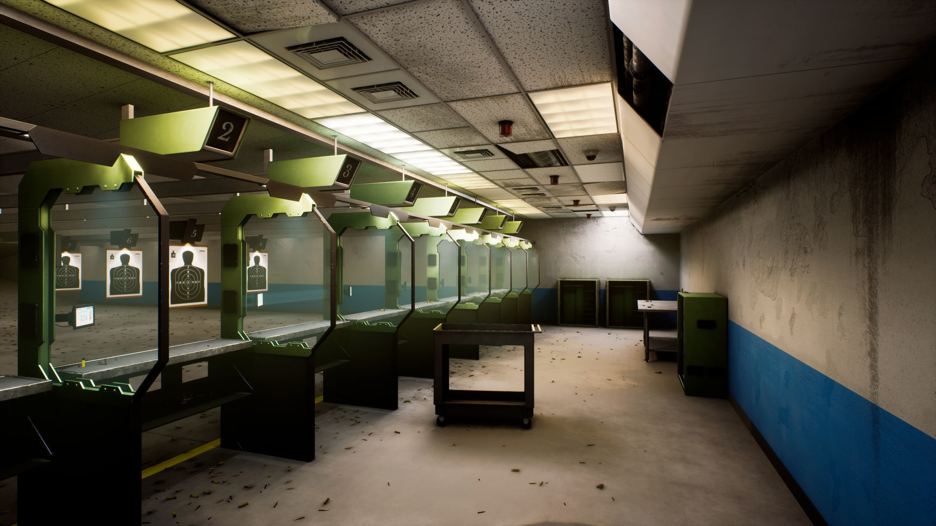 Shooting Range Low-poly 3D model_4