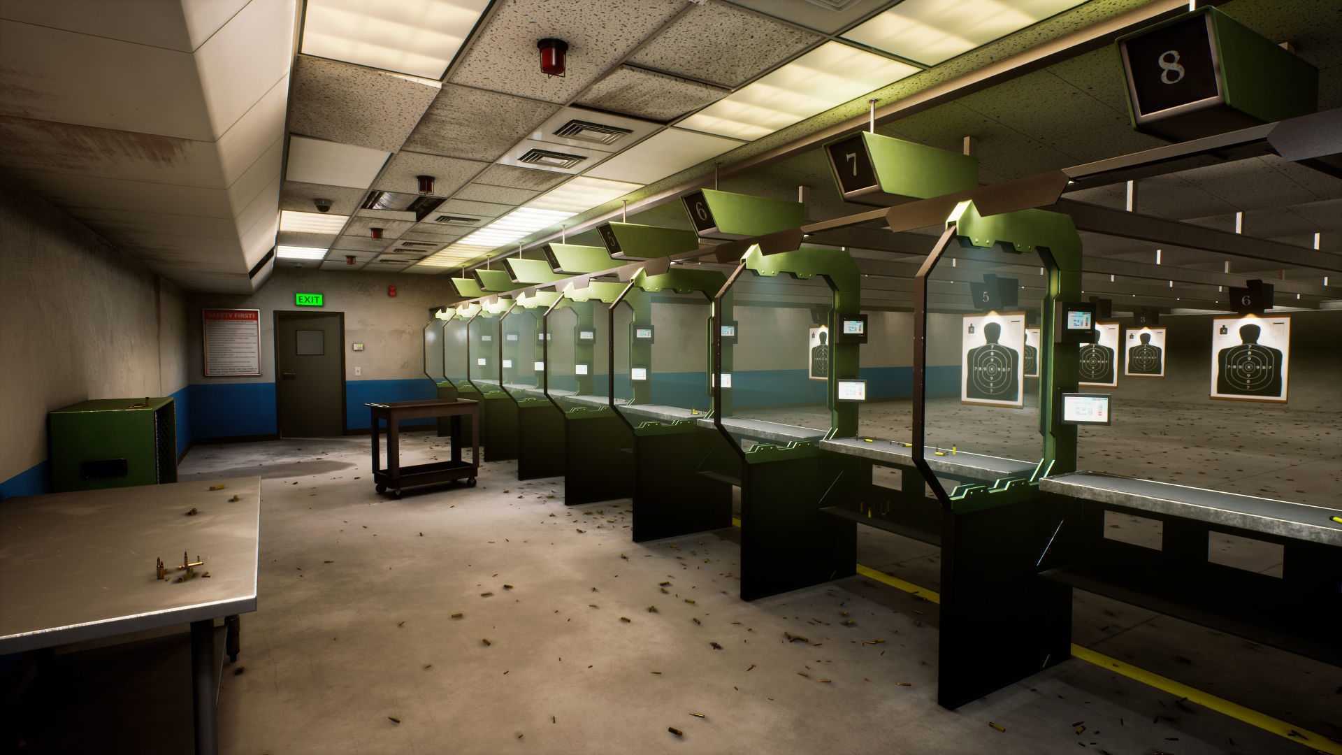 Shooting Range Low-poly 3D model_6