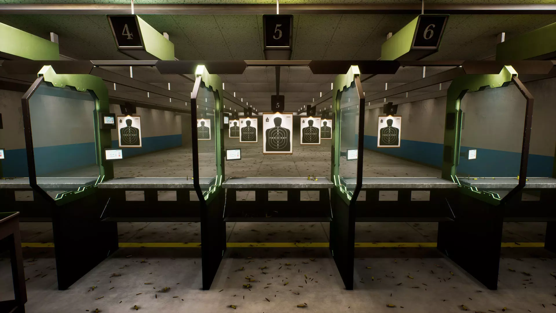 Shooting Range Low-poly 3D model_0