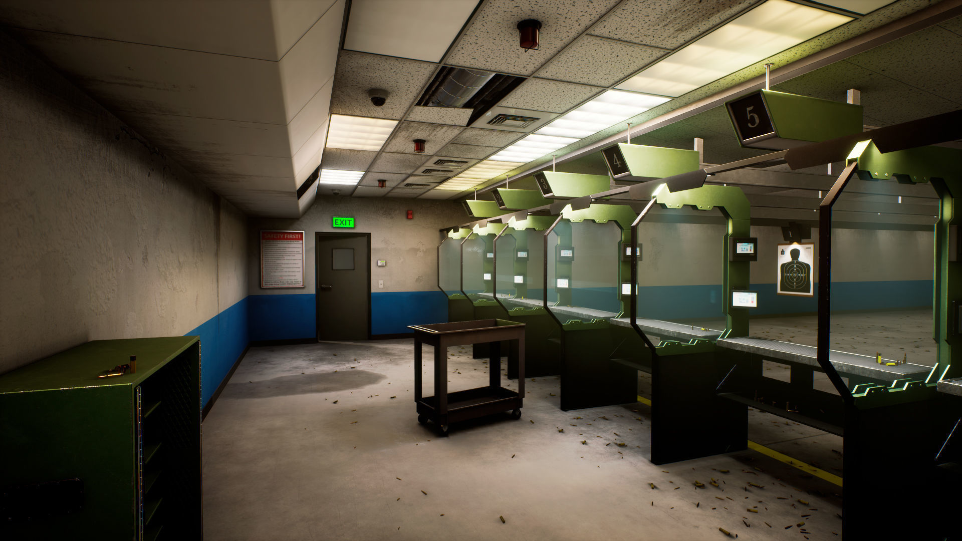 Shooting Range Low-poly 3D model_5
