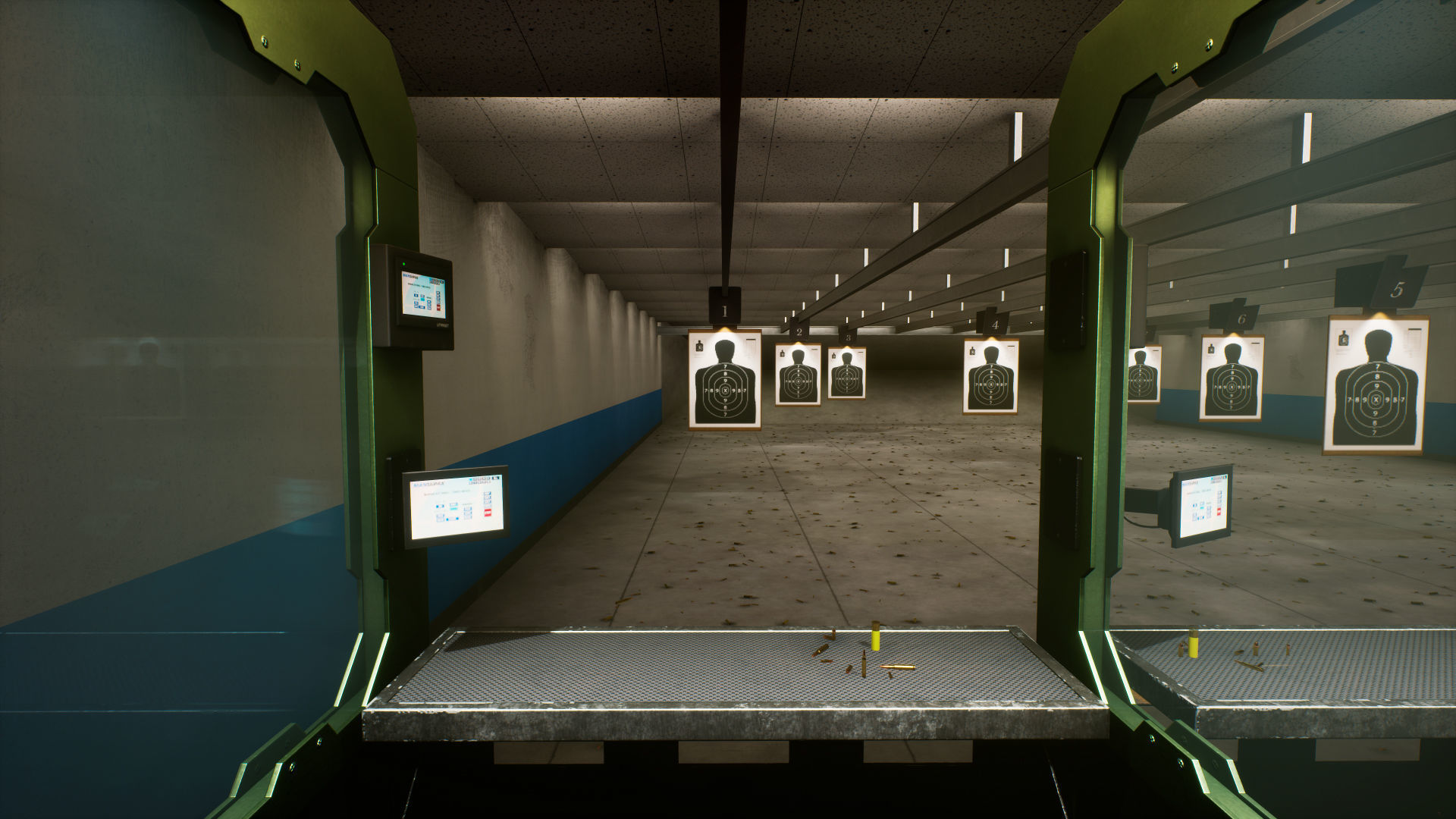 Shooting Range Low-poly 3D model_3