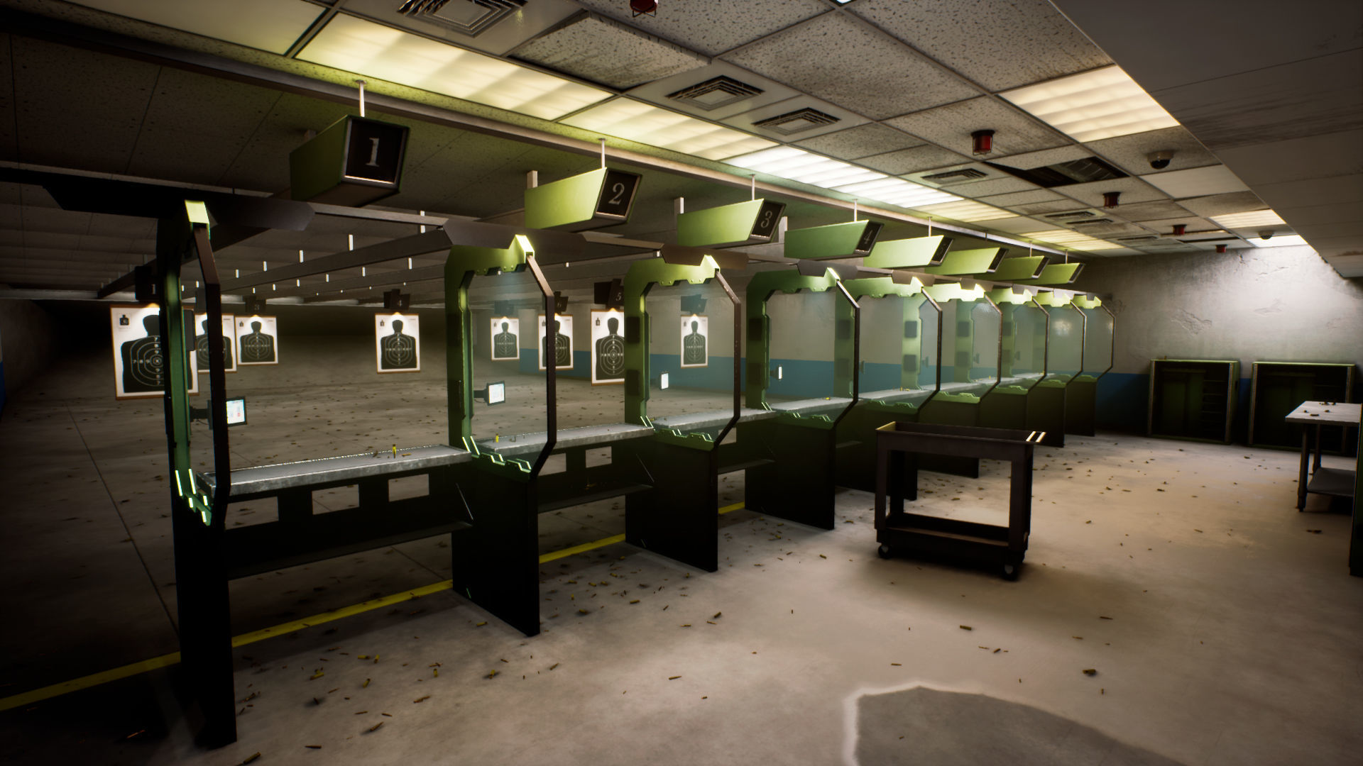 Shooting Range Low-poly 3D model_7