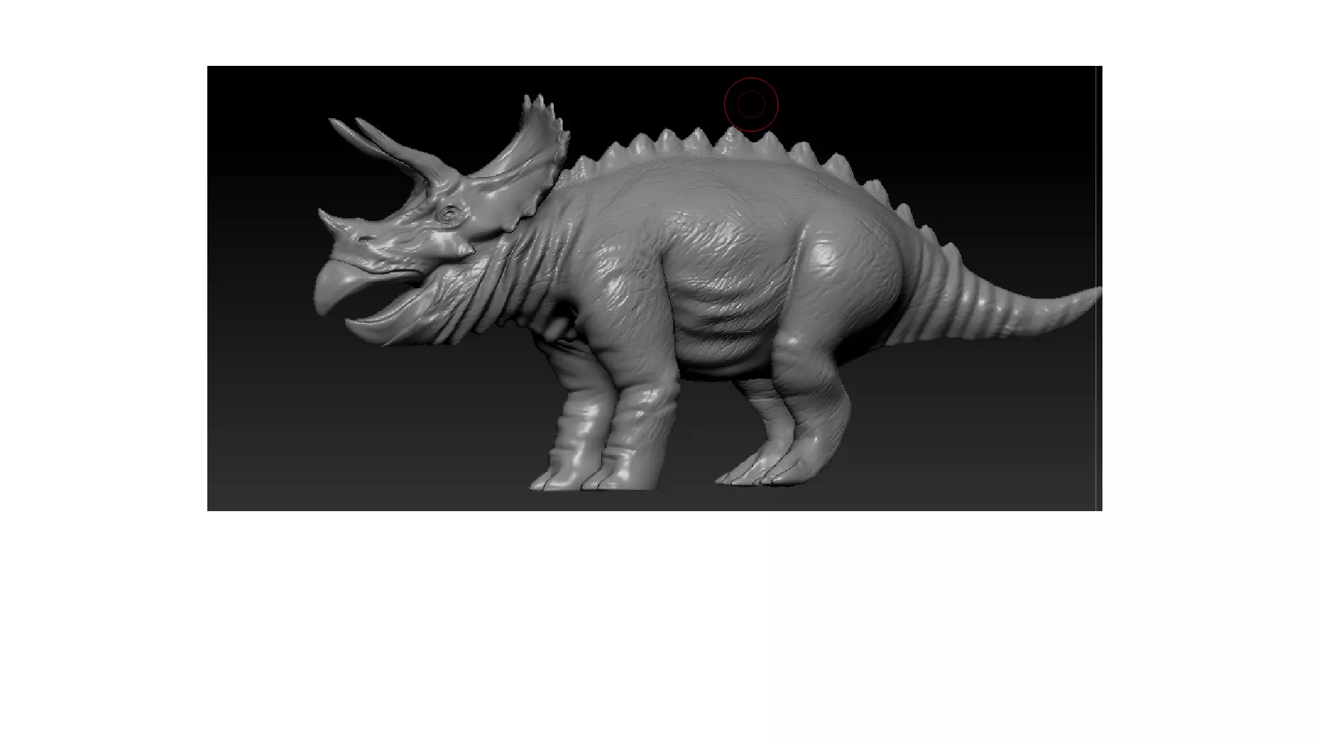 Dinosaur triceratops 3D model_0