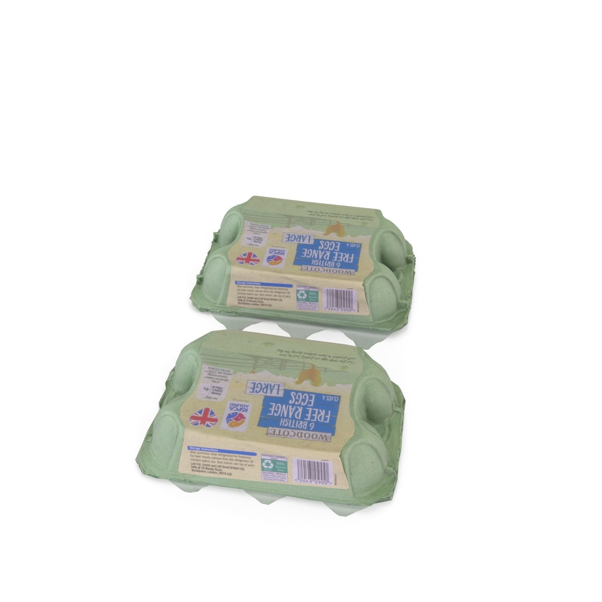 Egg Box 01 - High Poly and Lower Poly versions with 4K textures 3D model_5