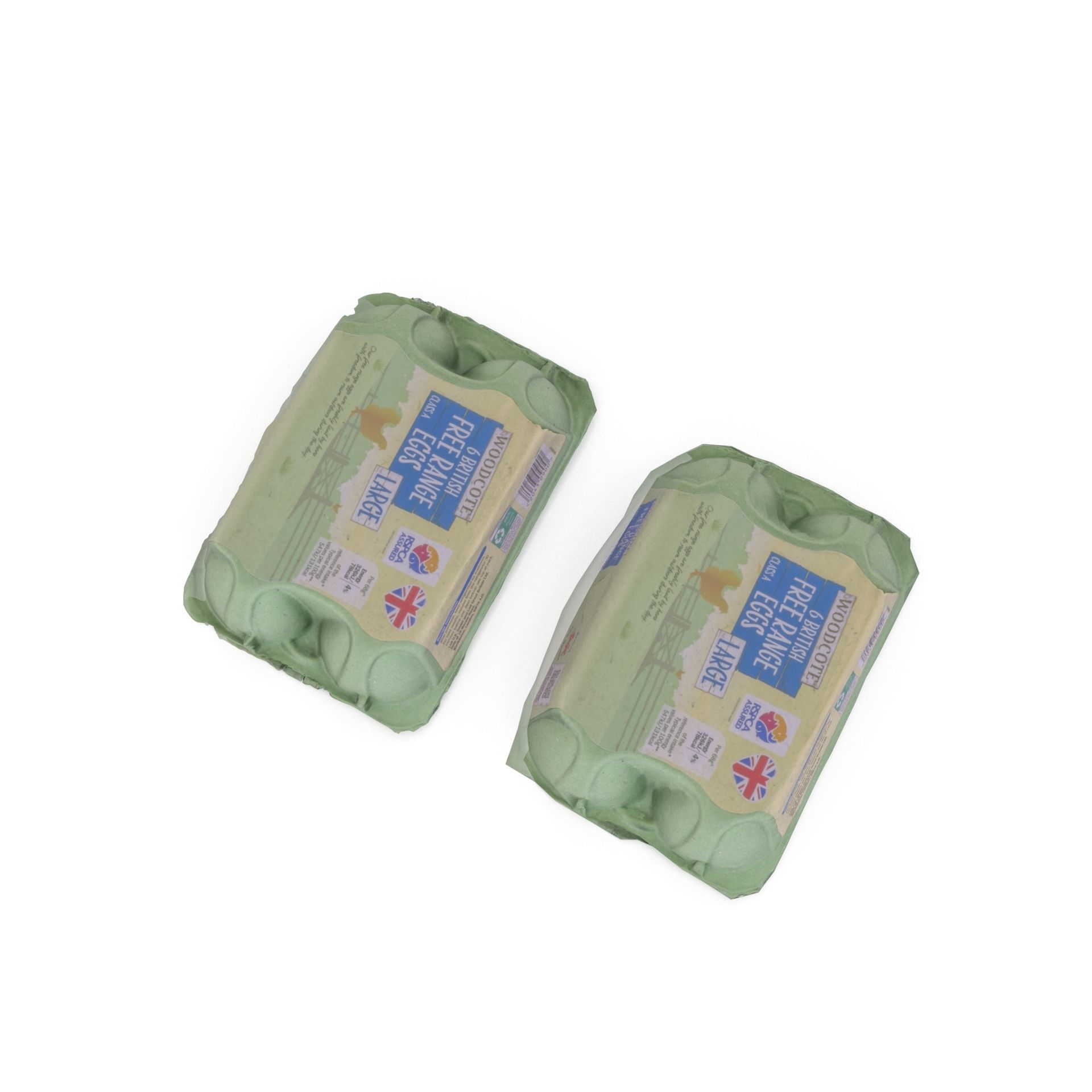 Egg Box 01 - High Poly and Lower Poly versions with 4K textures 3D model_7