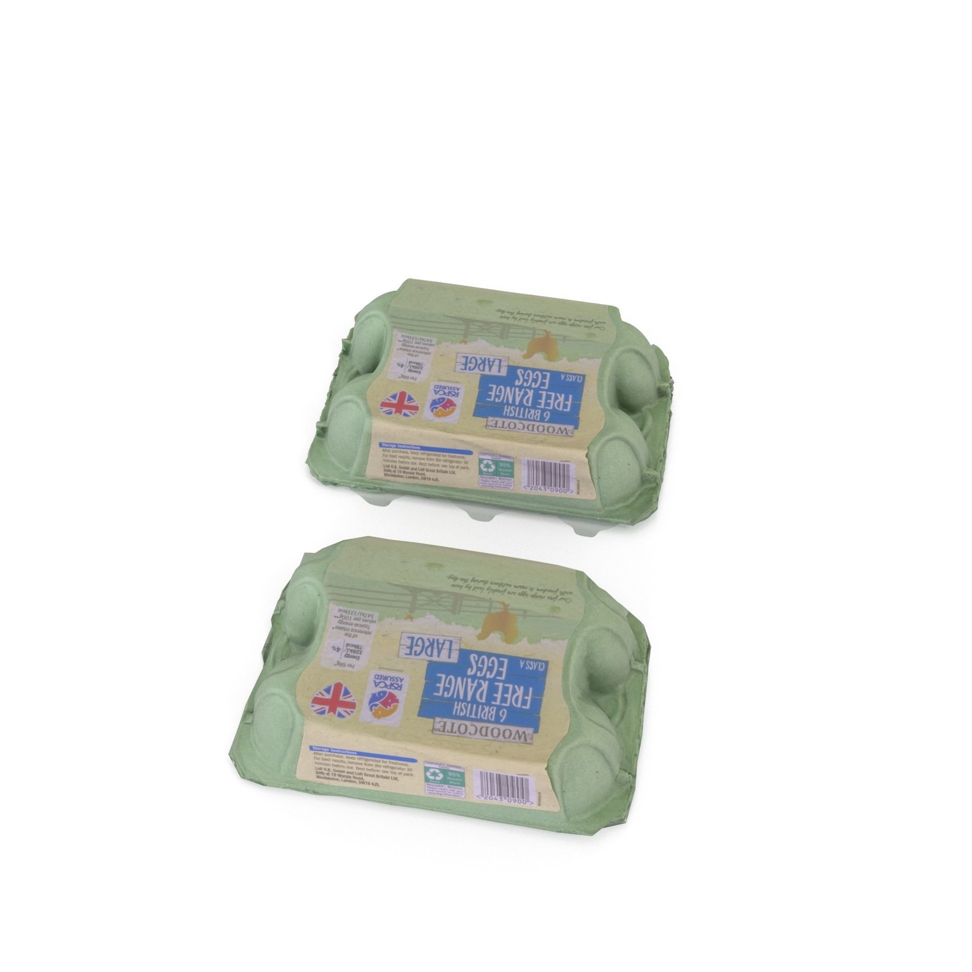 Egg Box 01 - High Poly and Lower Poly versions with 4K textures 3D model_6