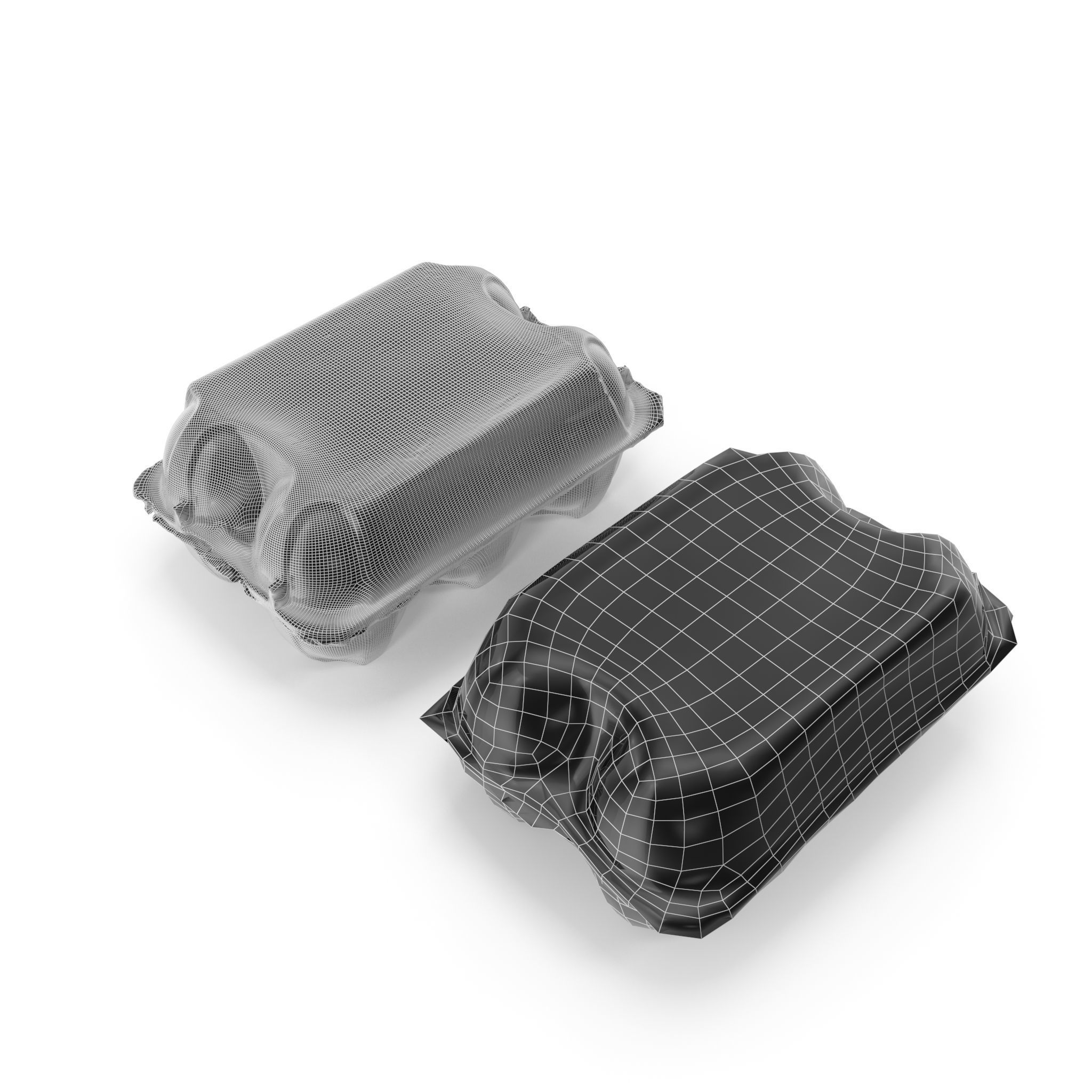 Egg Box 01 - High Poly and Lower Poly versions with 4K textures 3D model_19