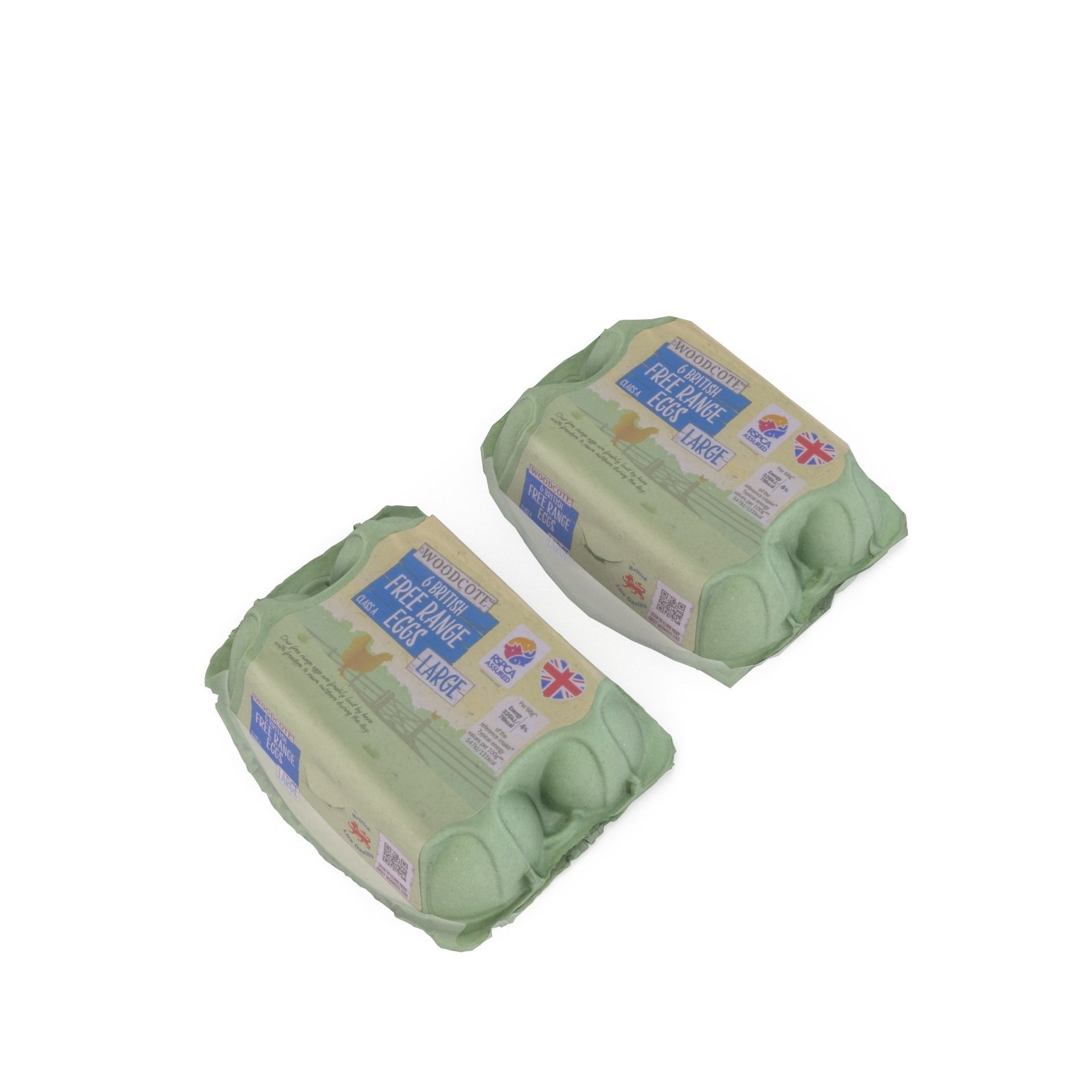 Egg Box 01 - High Poly and Lower Poly versions with 4K textures 3D model_10