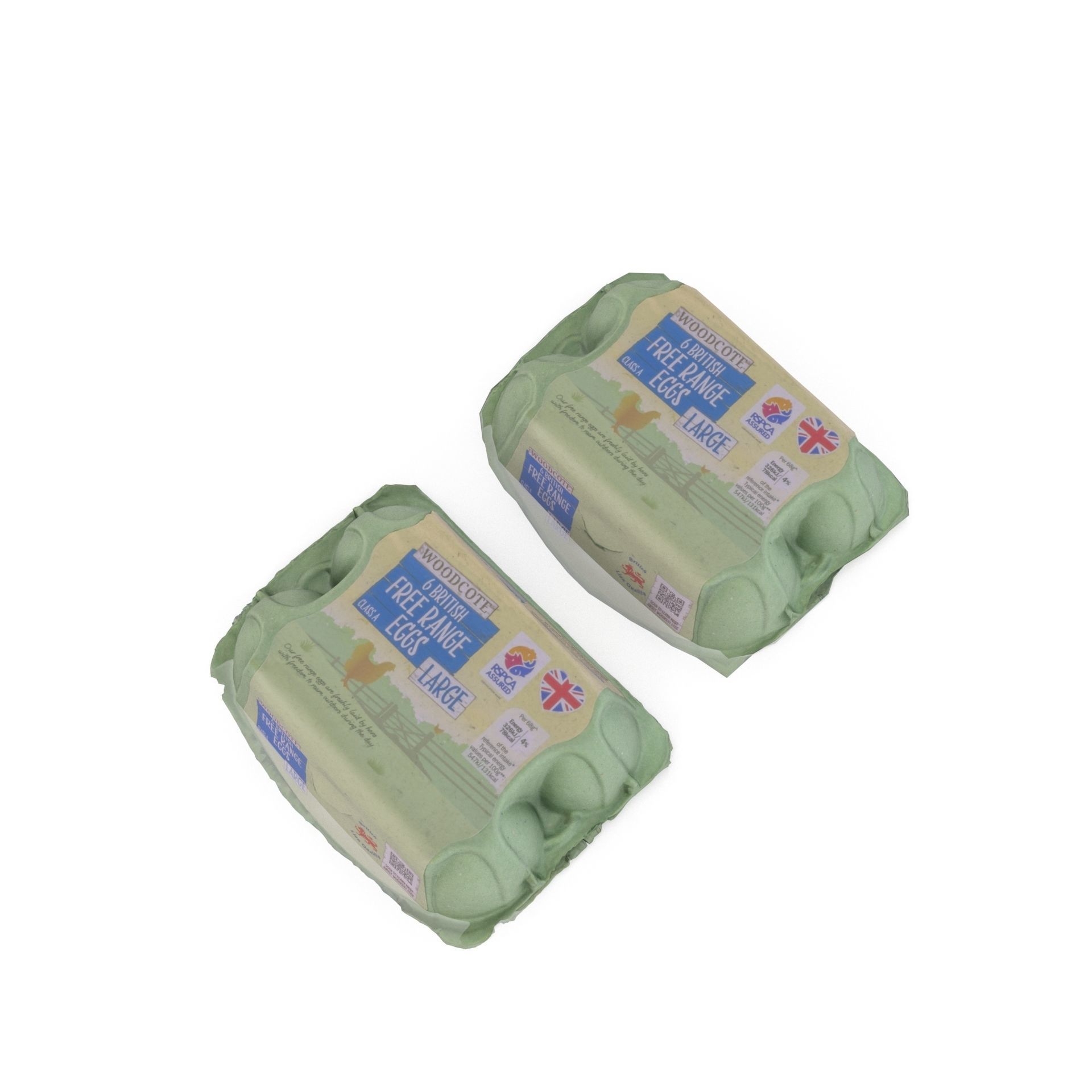 Egg Box 01 - High Poly and Lower Poly versions with 4K textures 3D model_13