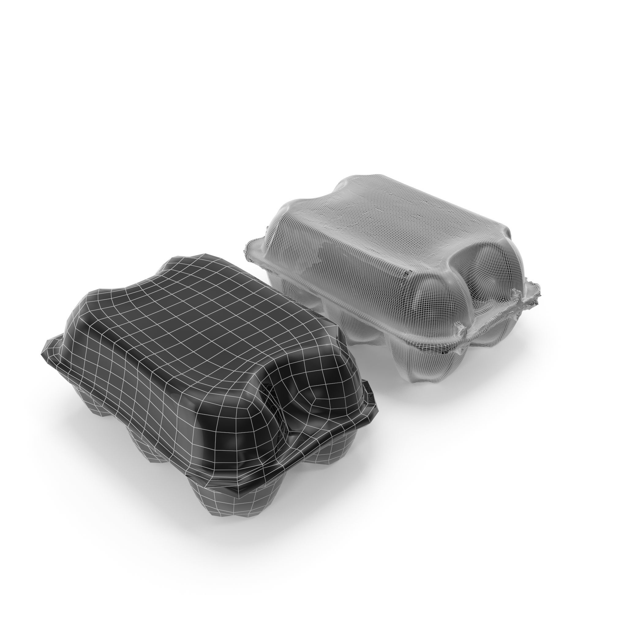 Egg Box 01 - High Poly and Lower Poly versions with 4K textures 3D model_16