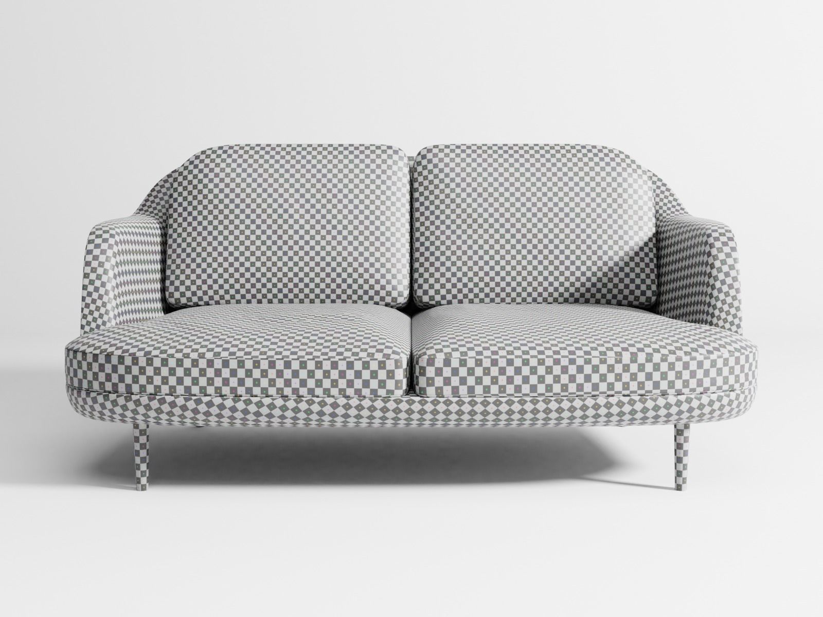 Lune sofa 2-seater 3D model_11