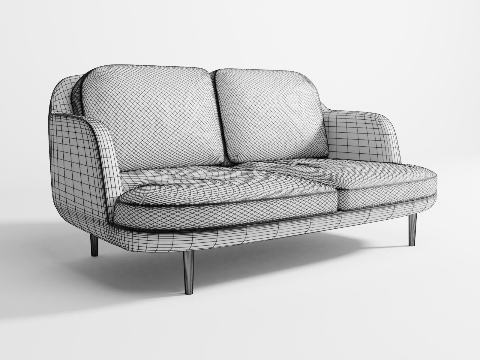 Lune sofa 2-seater 3D model_13