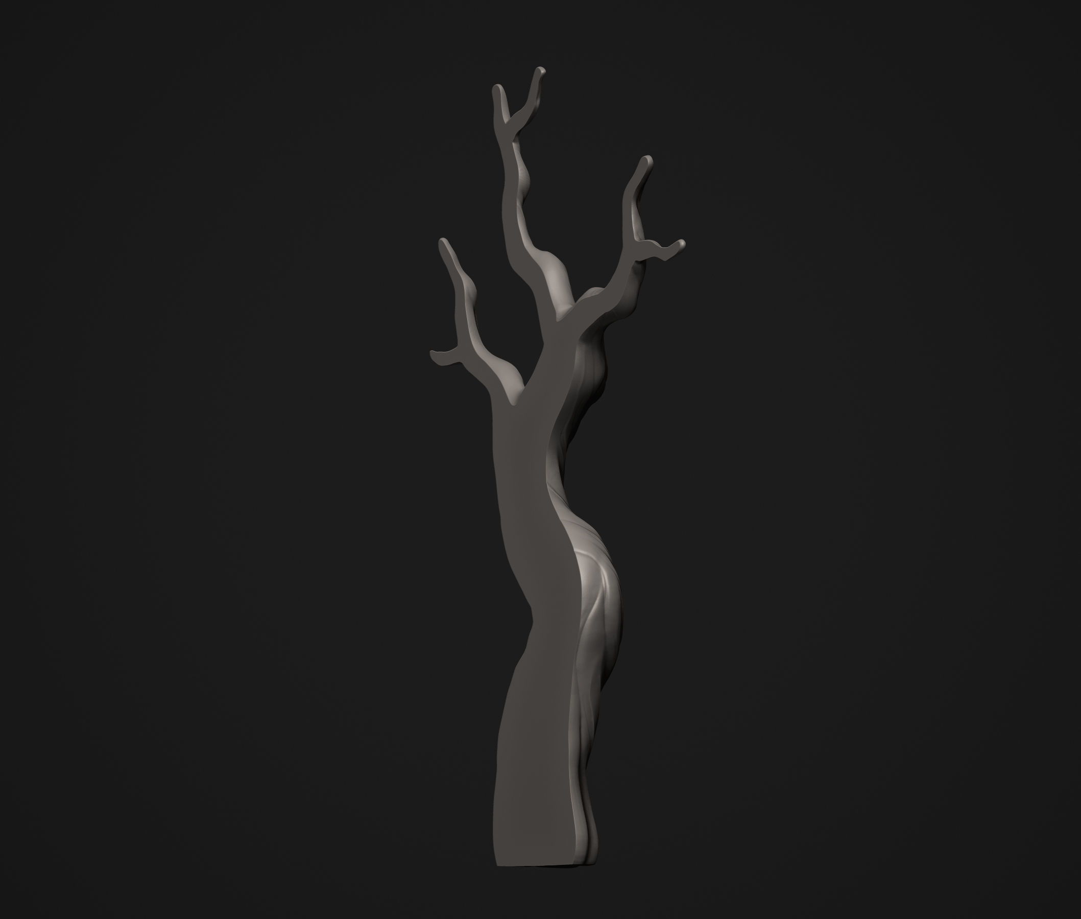 Beautiful Stylized Tree Trunk Short  3D print model_18