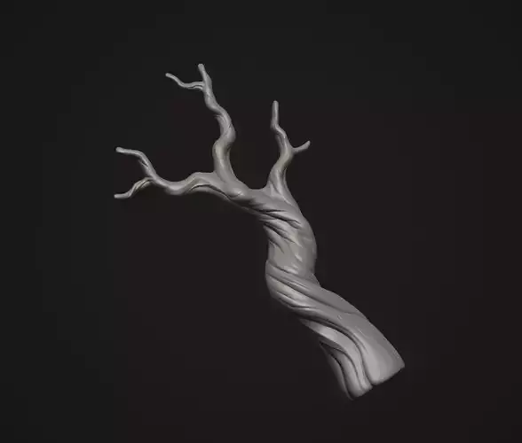Beautiful Stylized Tree Trunk Short  3D print model