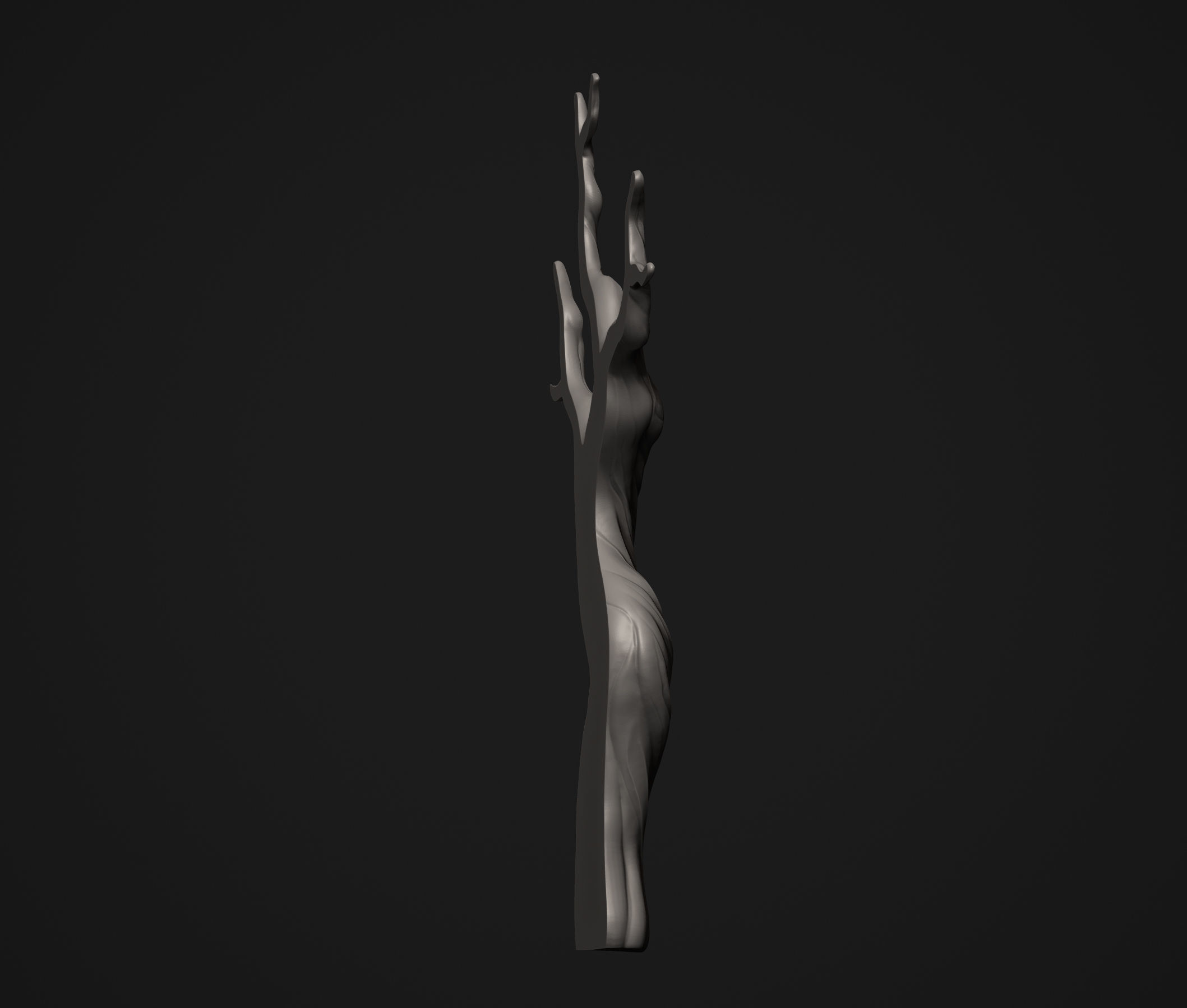 Beautiful Stylized Tree Trunk Short  3D print model_14