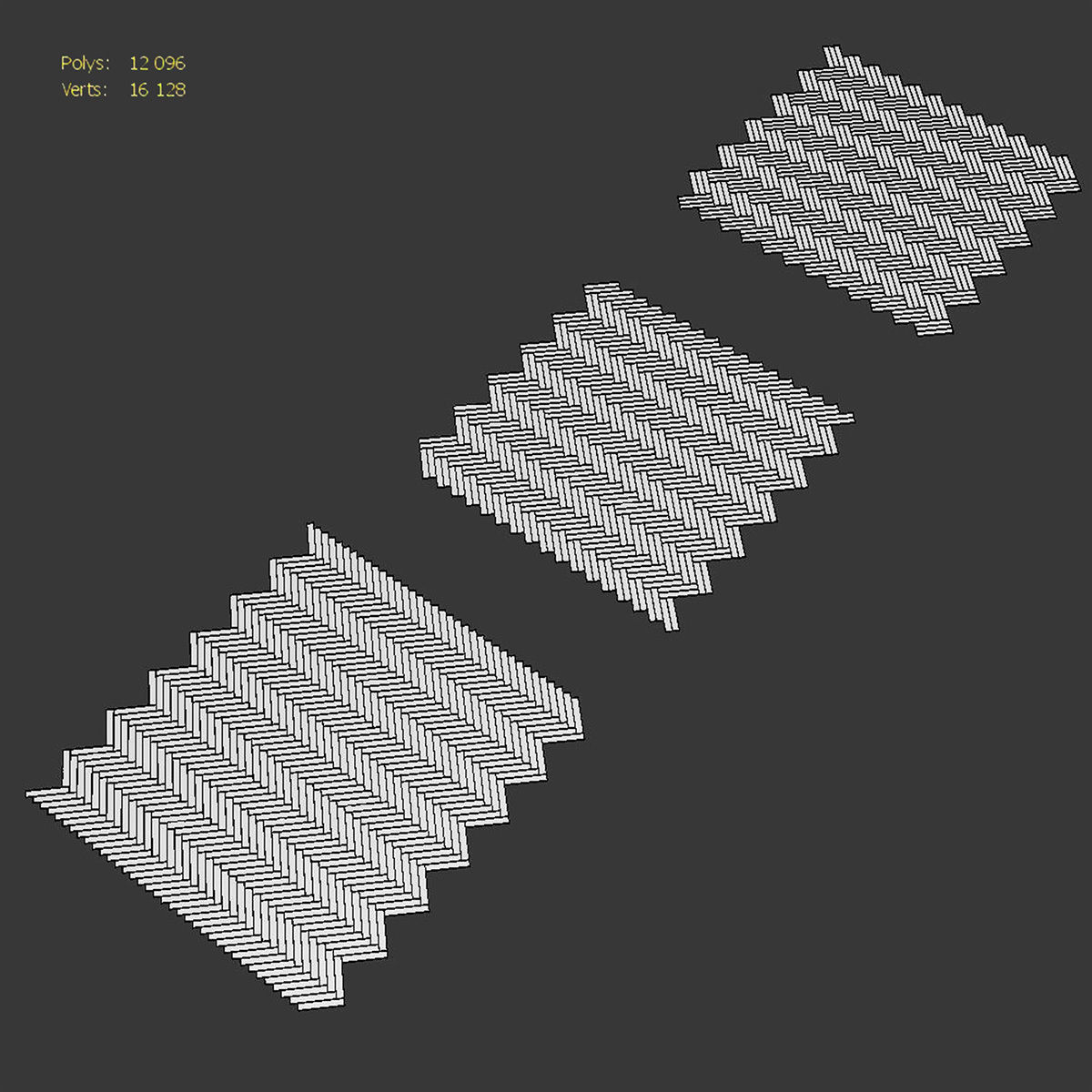 Parquet Oak Estate NEW Sanded set 2 3D model_4