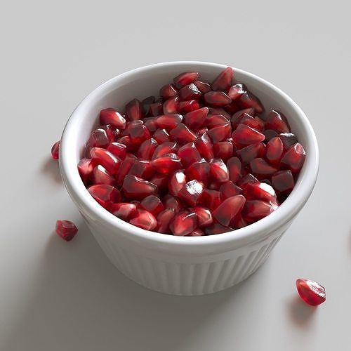 Pomegranate Seeds 3D model 2