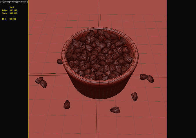 Pomegranate Seeds 3D model 6