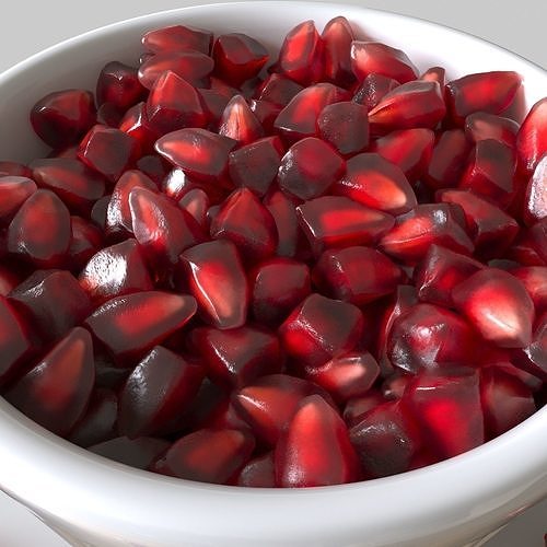 Pomegranate Seeds 3D model 4