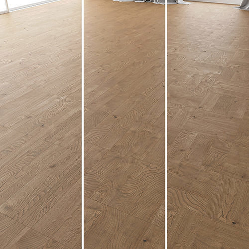 Parquet Oak Estate NEW Sanded set 3 3D model