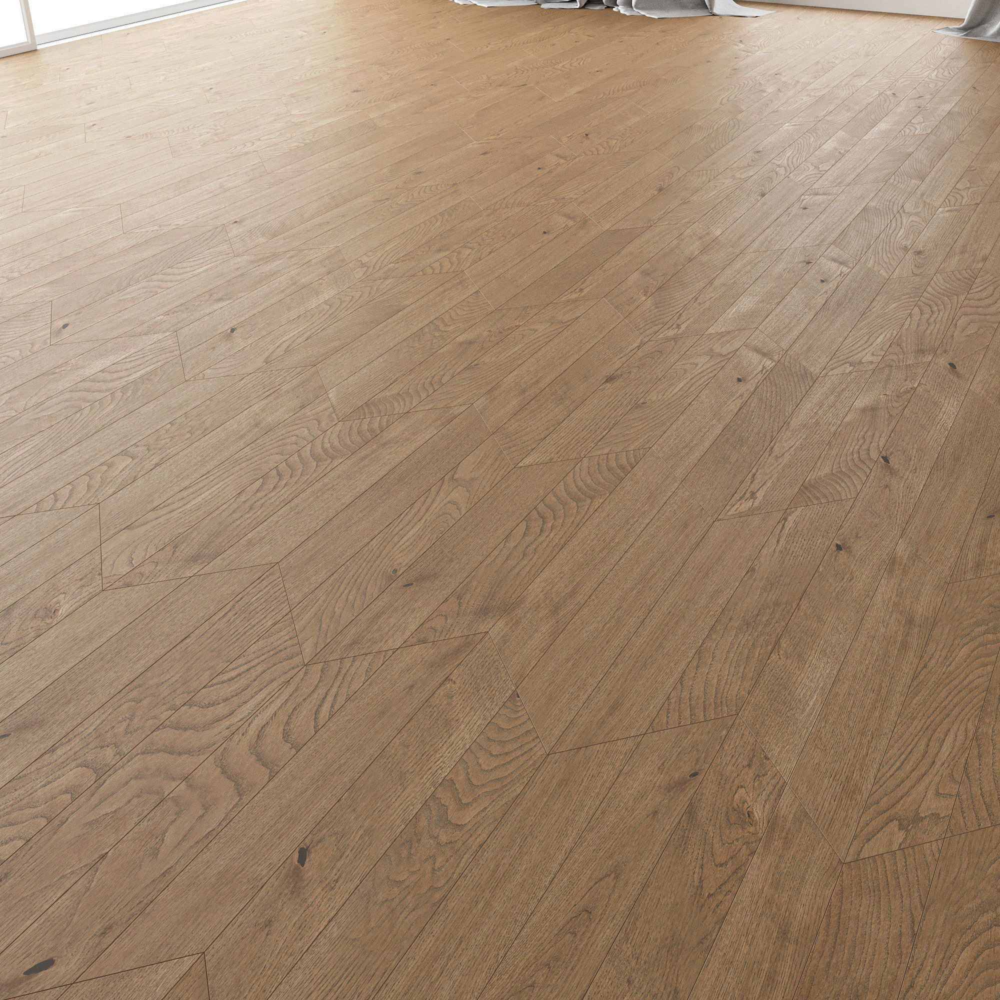 Parquet Oak Estate NEW Sanded set 6 3D model_2