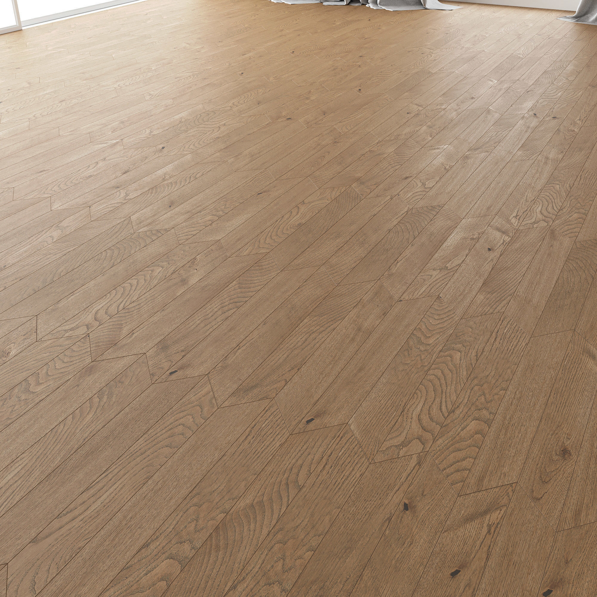 Parquet Oak Estate NEW Sanded set 6 3D model_3