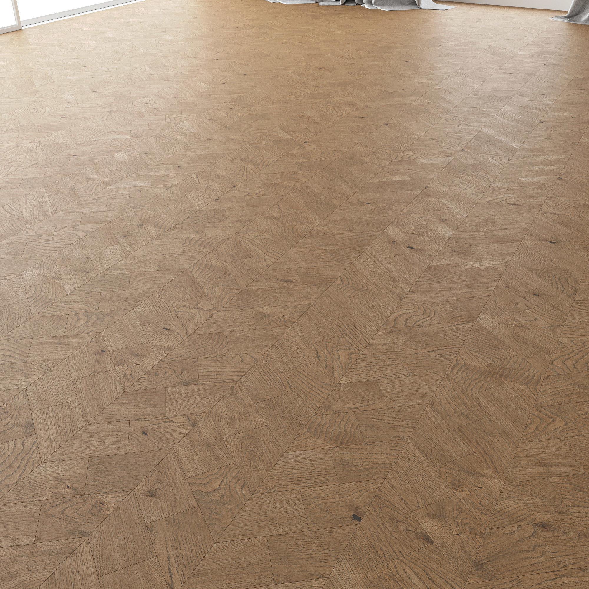 Parquet Oak Estate NEW Sanded set 6 3D model_1