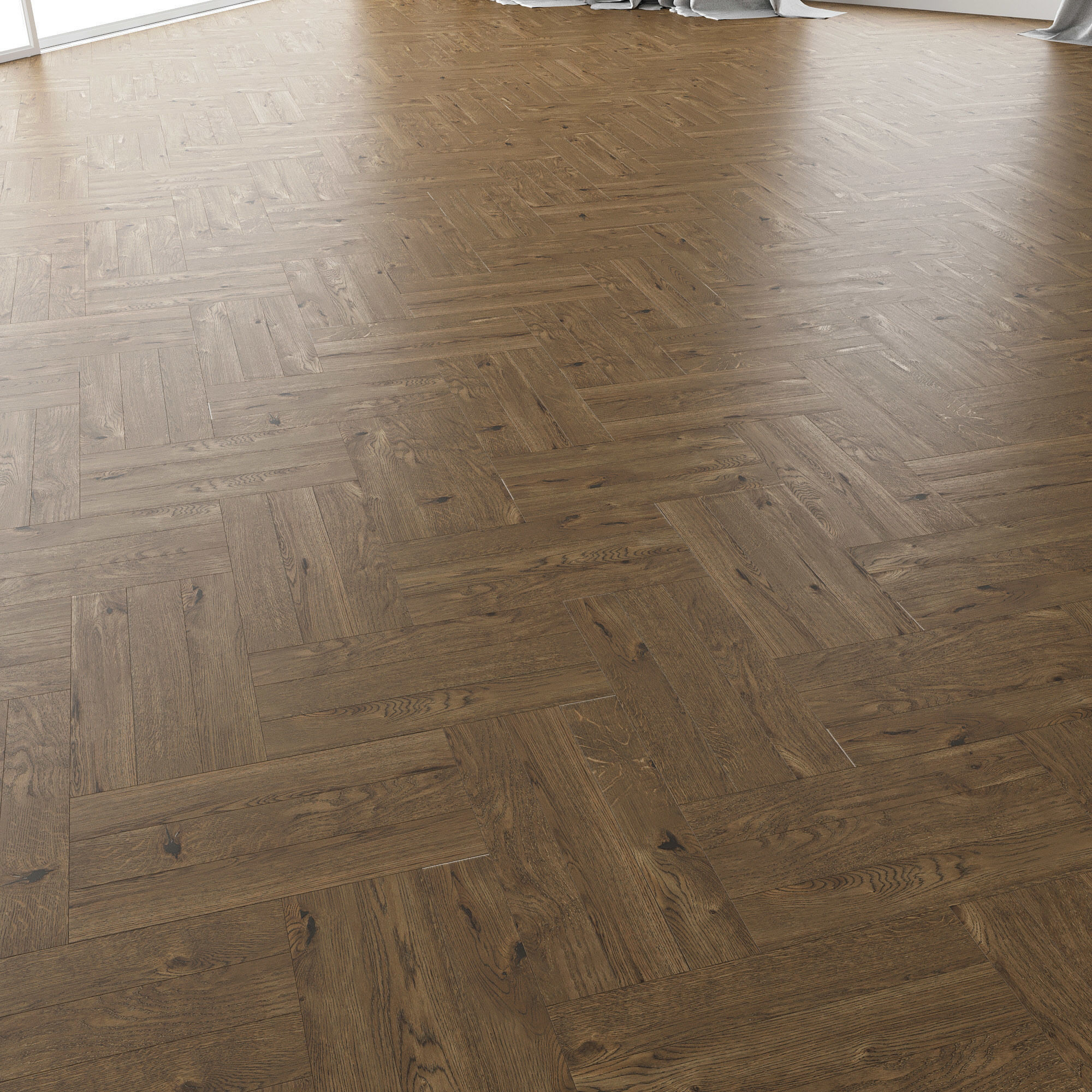 Parquet Oak Estate NEW Brushed set 2 3D model_3