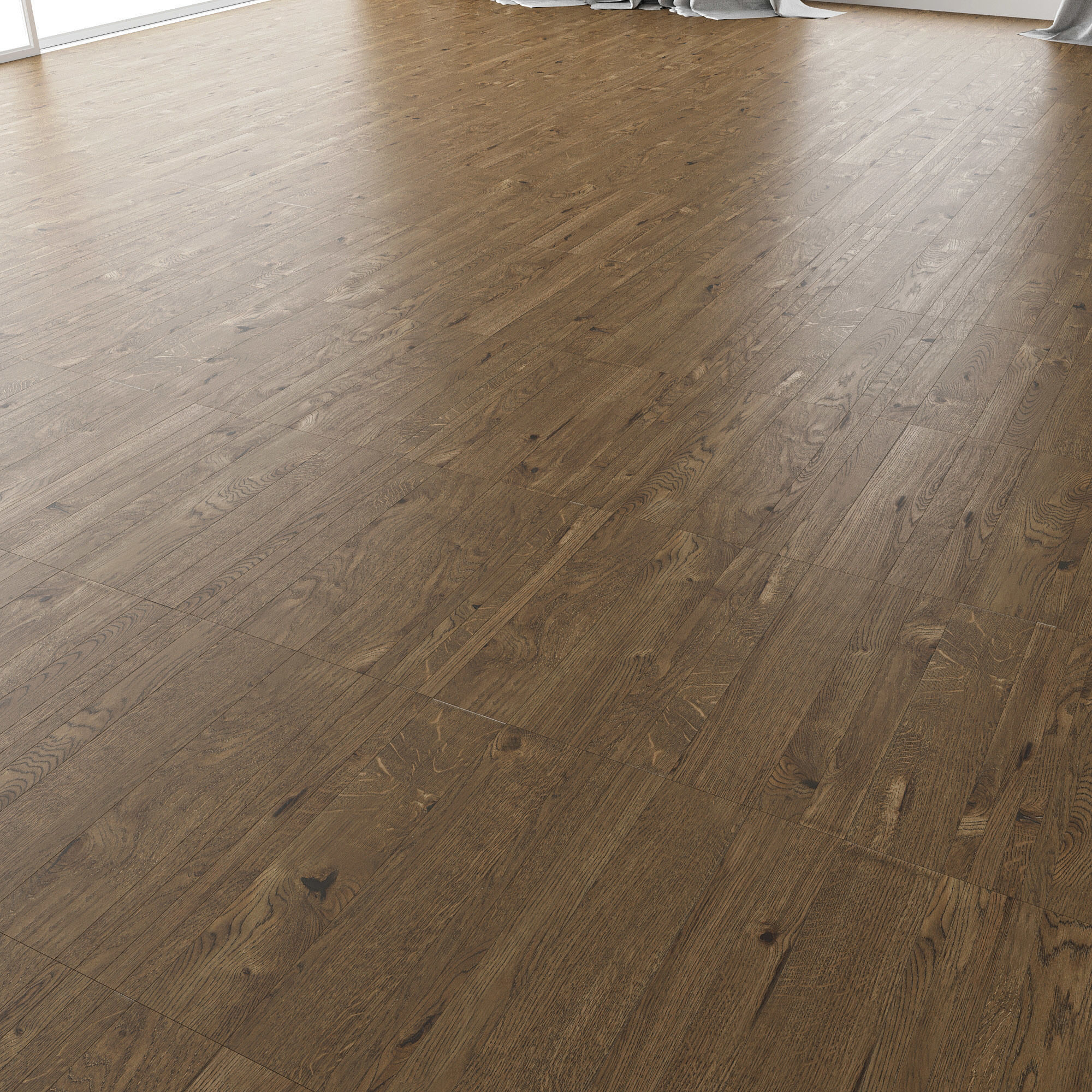 Parquet Oak Estate NEW Brushed set 3 3D model_2