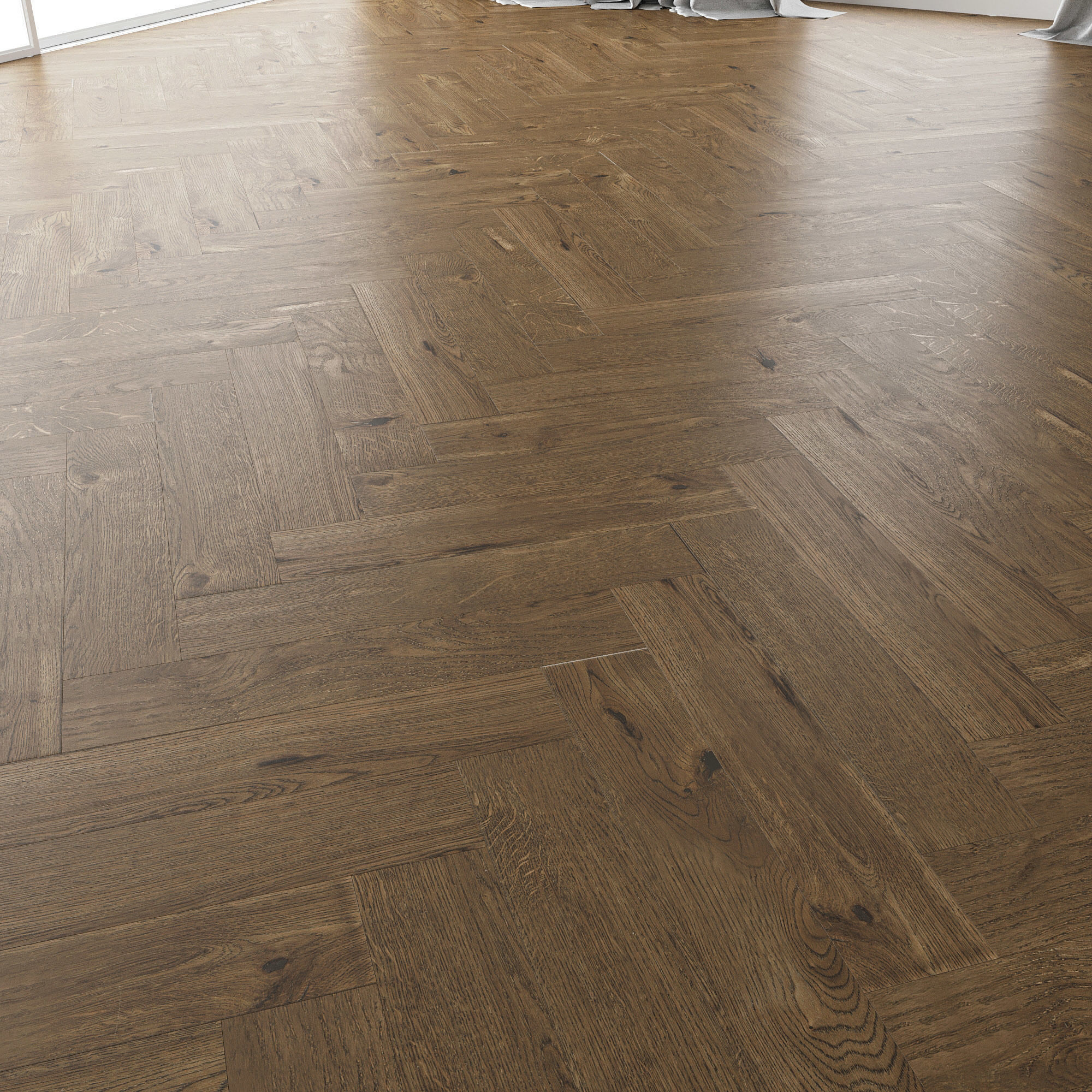  Parquet Oak Estate NEW Brushed set 4 3D model_3