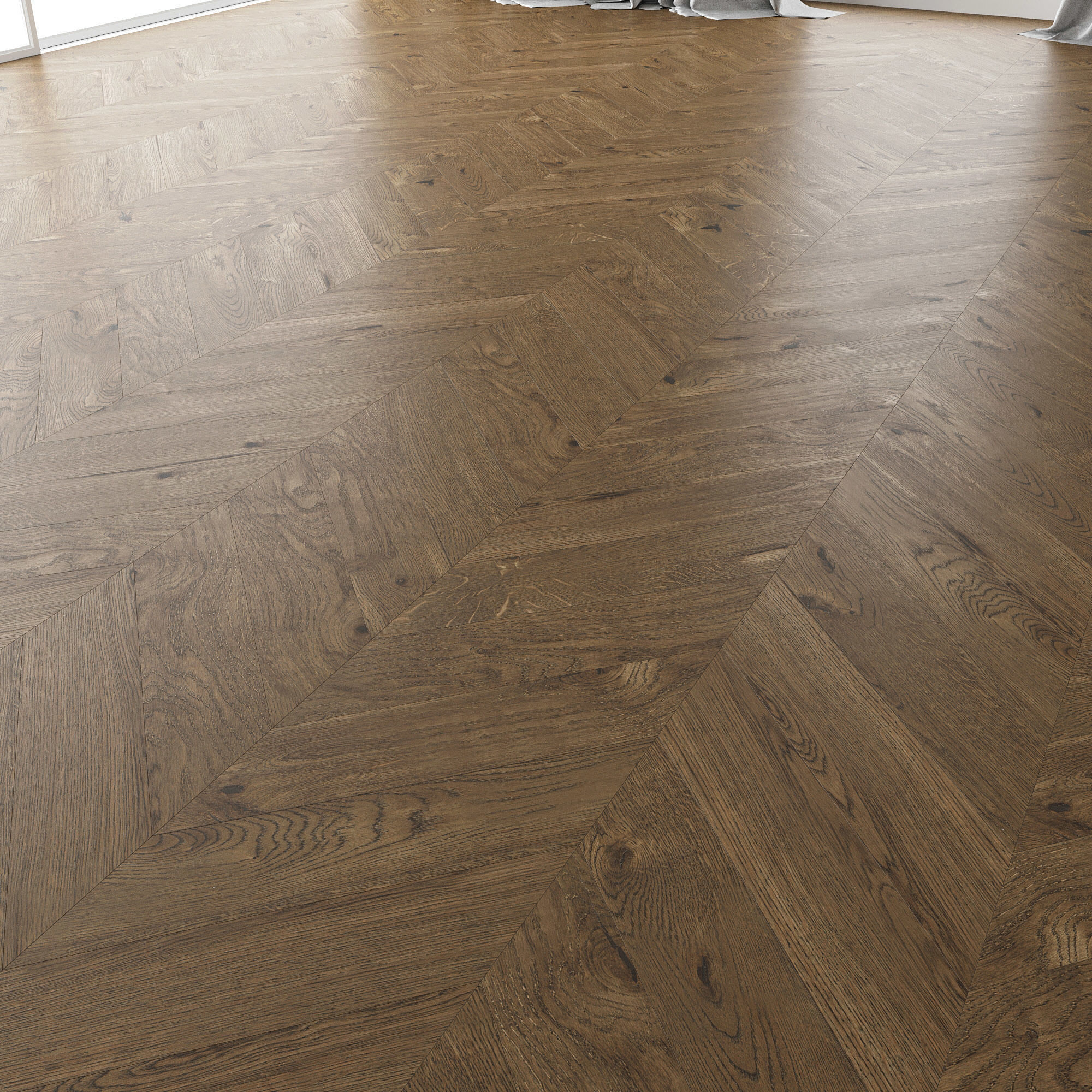  Parquet Oak Estate NEW Brushed set 4 3D model_2