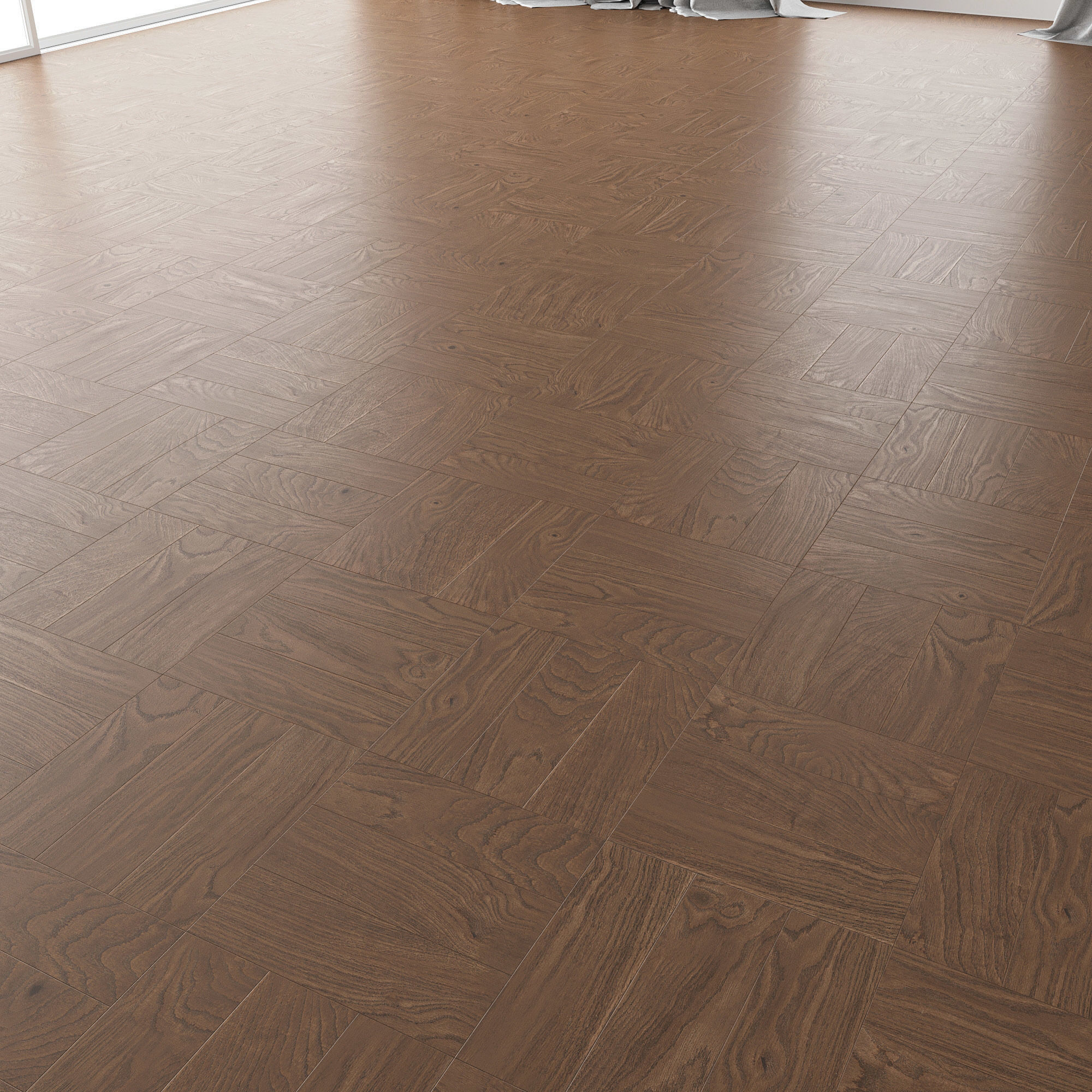  Parquet Oak Black Walnut Firestop set 3 3D model_3