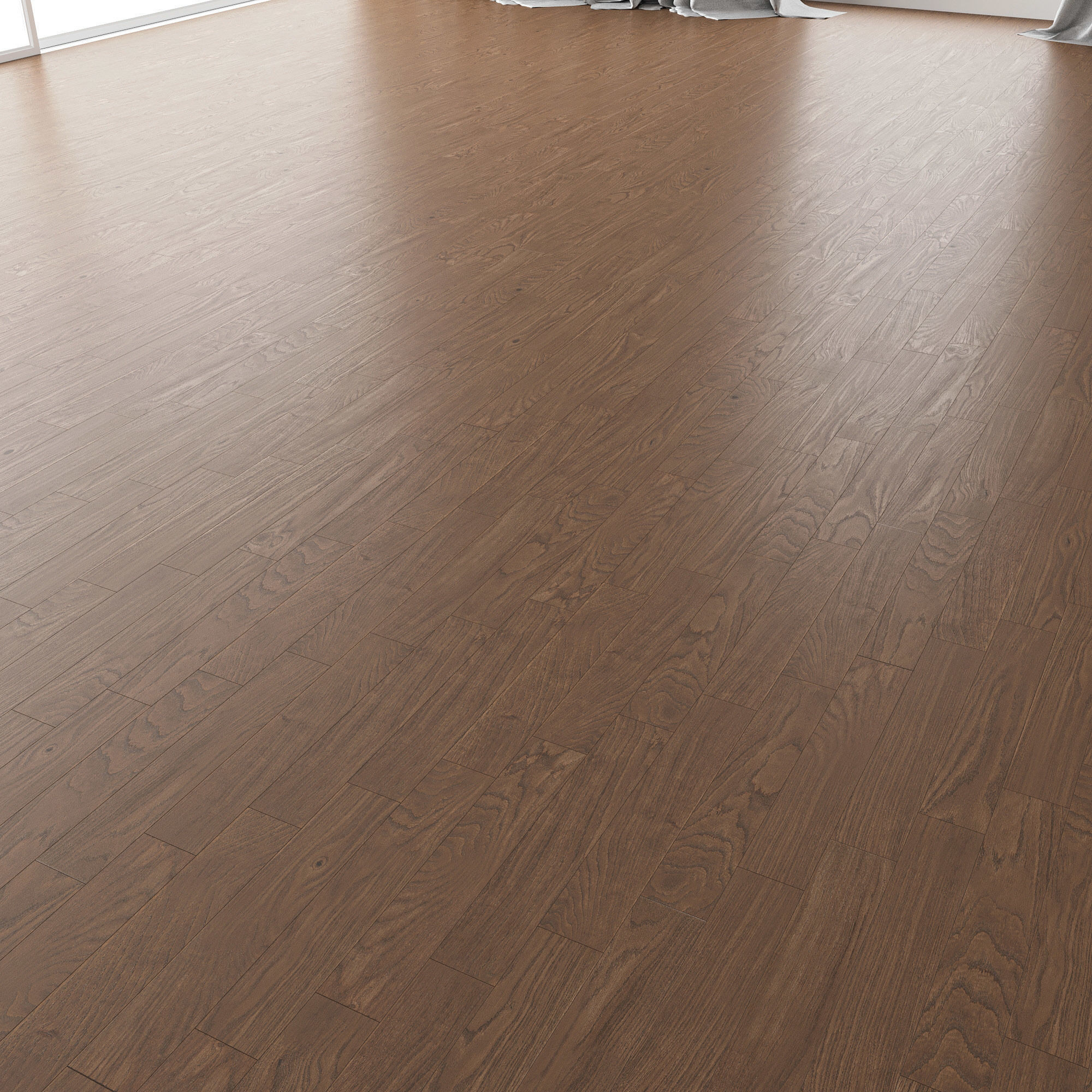 Parquet Oak Black Walnut Firestop set 7 3D model_1