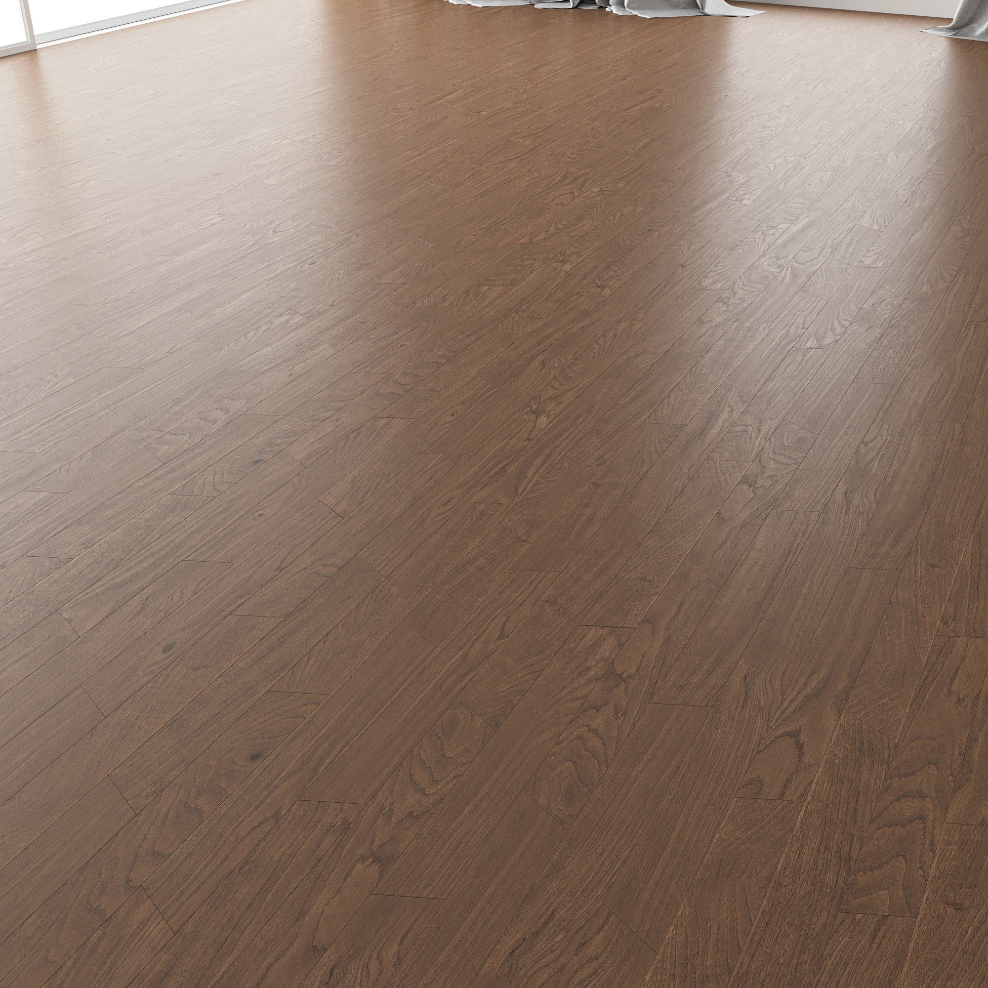 Parquet Oak Black Walnut Firestop set 7 3D model_2