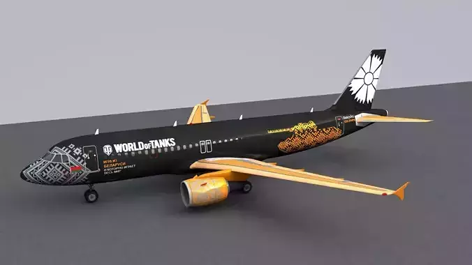 Airbus A320 Belavia 3D model