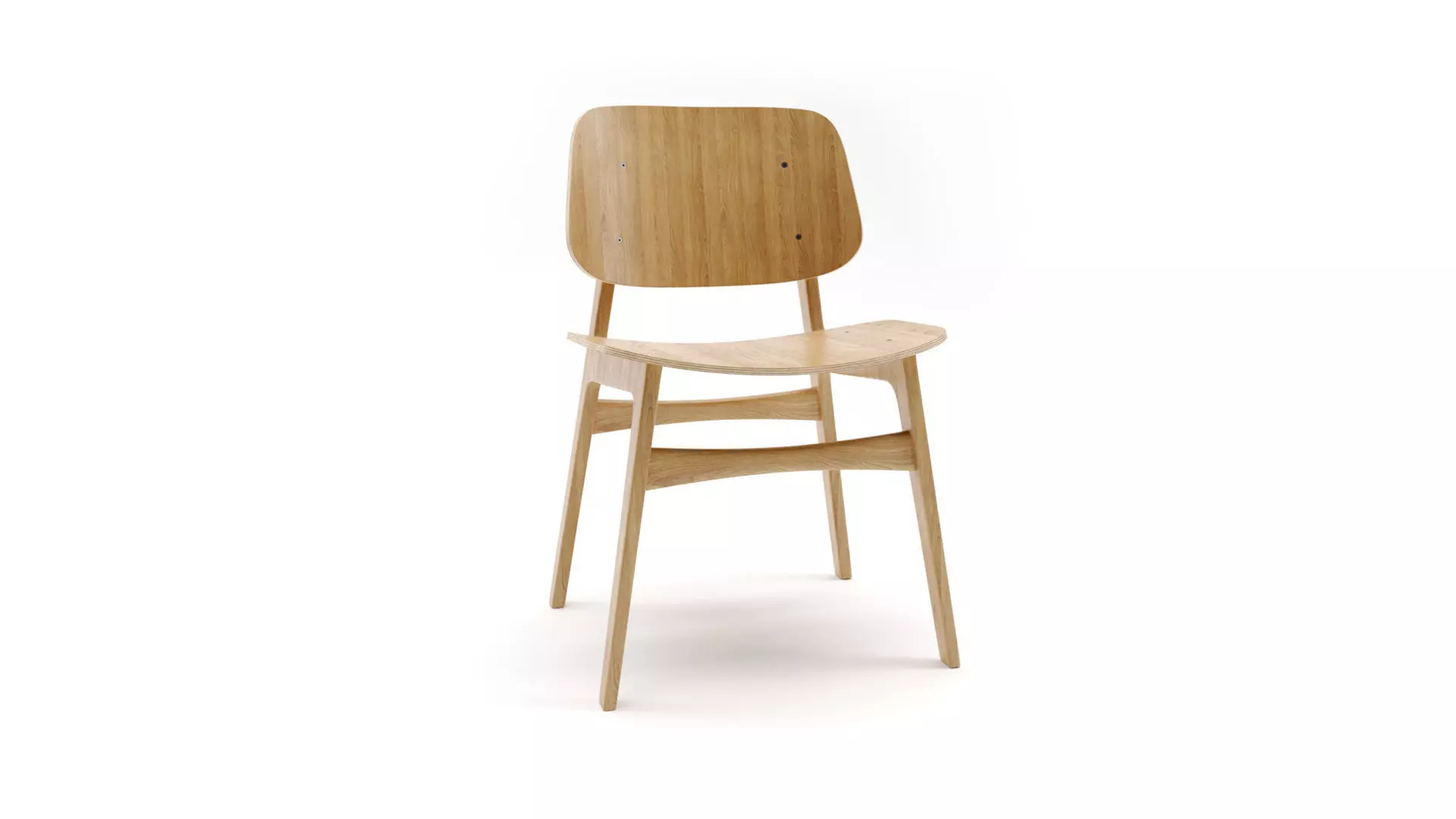 Soborg wood base 3051 Low-poly 3D model_0