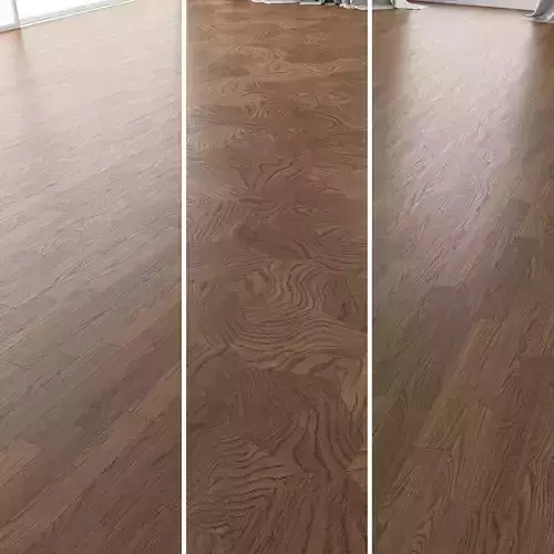 Parquet Oak Black Walnut Brushed set 7 3D model