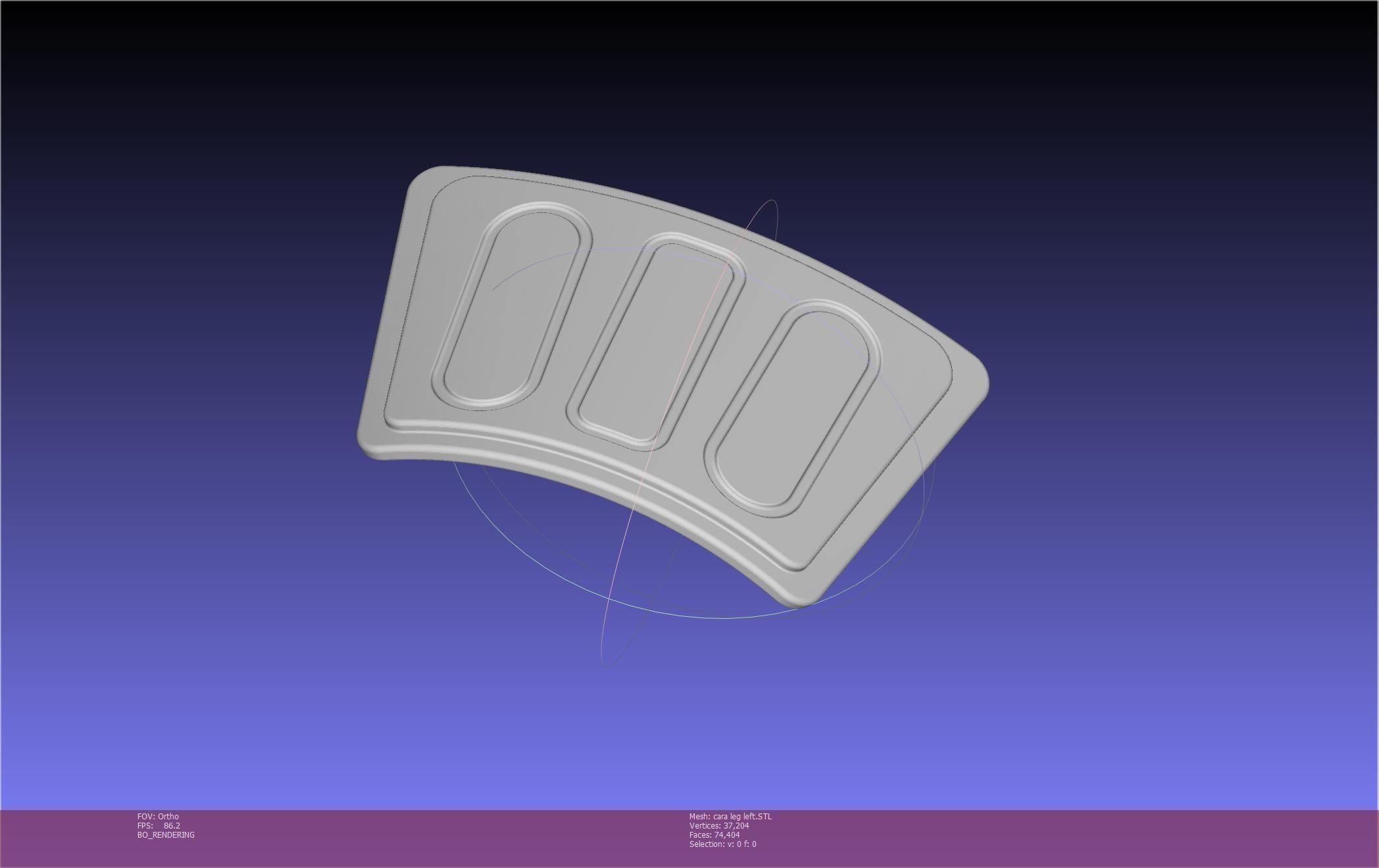 Star Wars The Mandalorian Cara Dune Left Leg Armor 3D print model_42