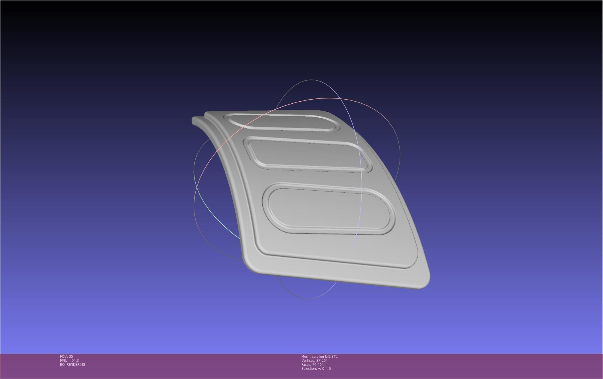 Star Wars The Mandalorian Cara Dune Left Leg Armor 3D print model_79