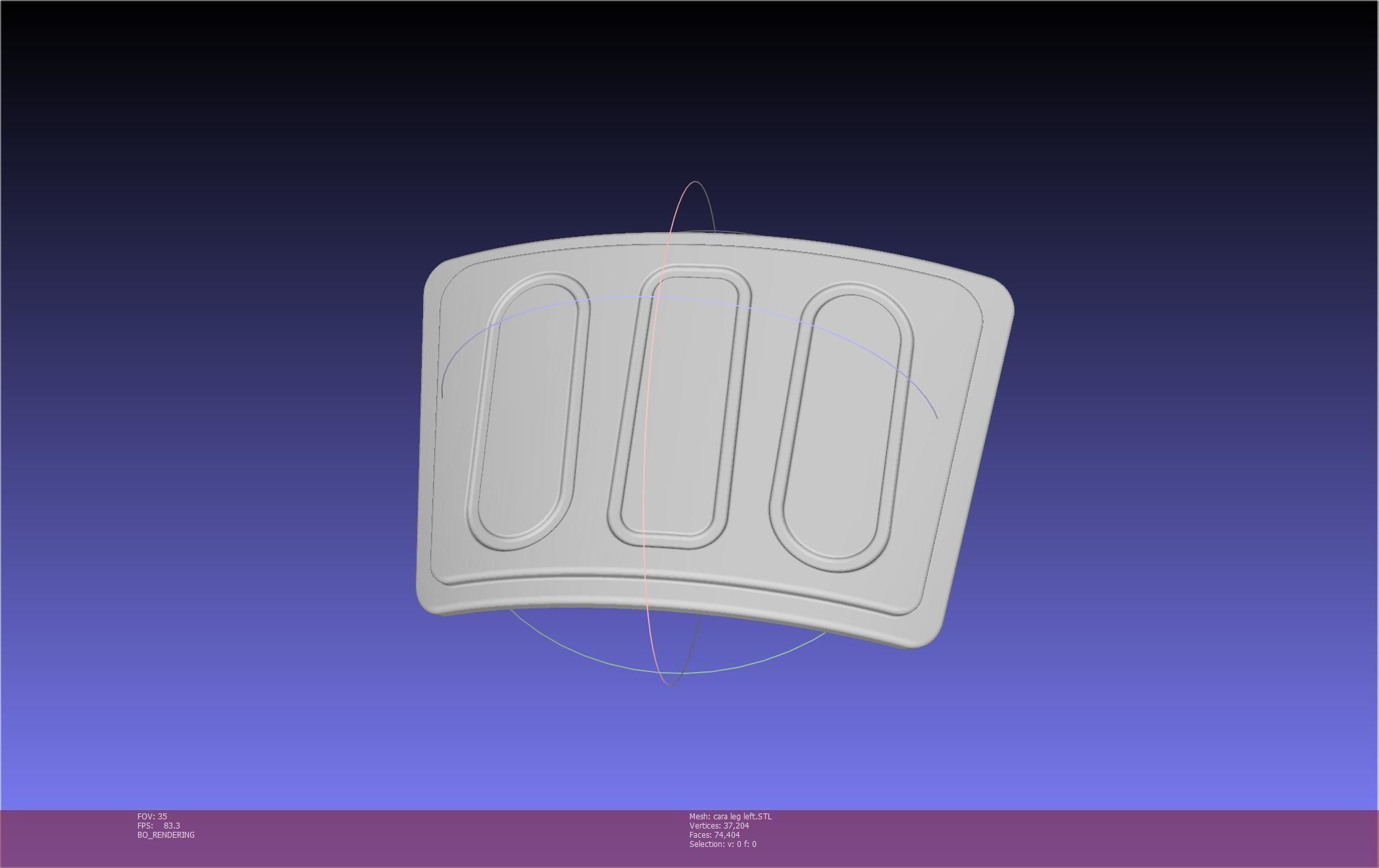 Star Wars The Mandalorian Cara Dune Left Leg Armor 3D print model_50