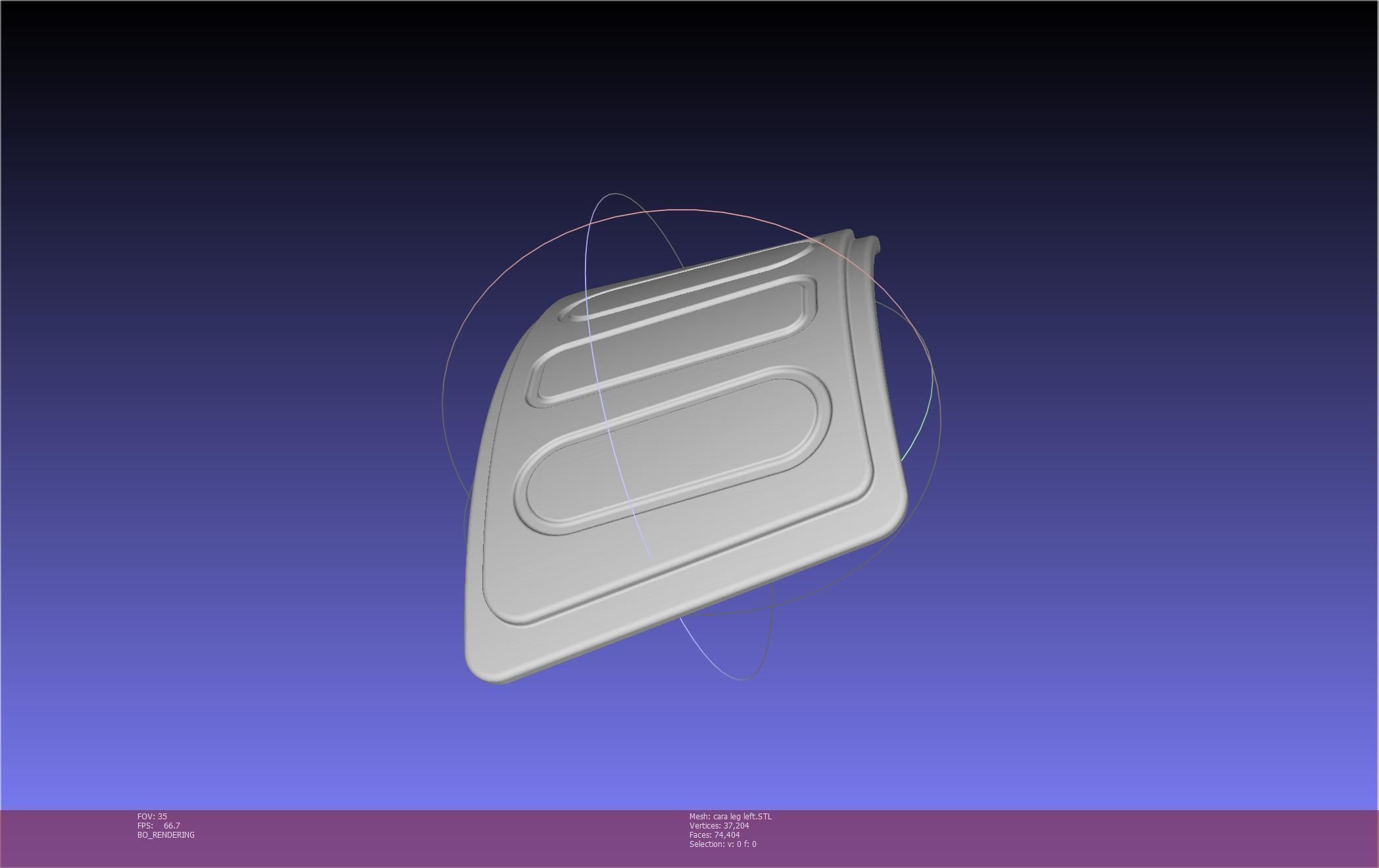 Star Wars The Mandalorian Cara Dune Left Leg Armor 3D print model_61