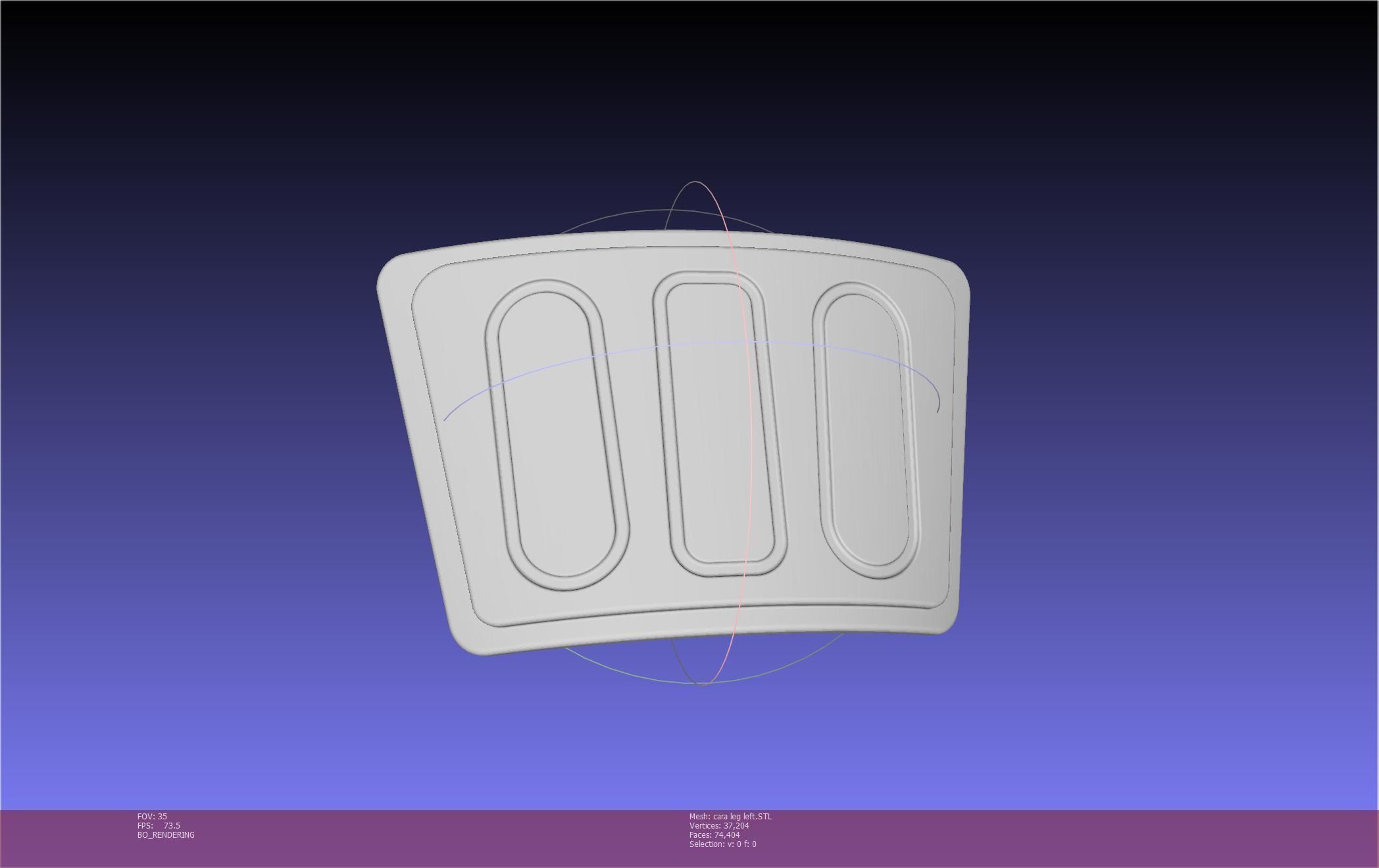 Star Wars The Mandalorian Cara Dune Left Leg Armor 3D print model_51