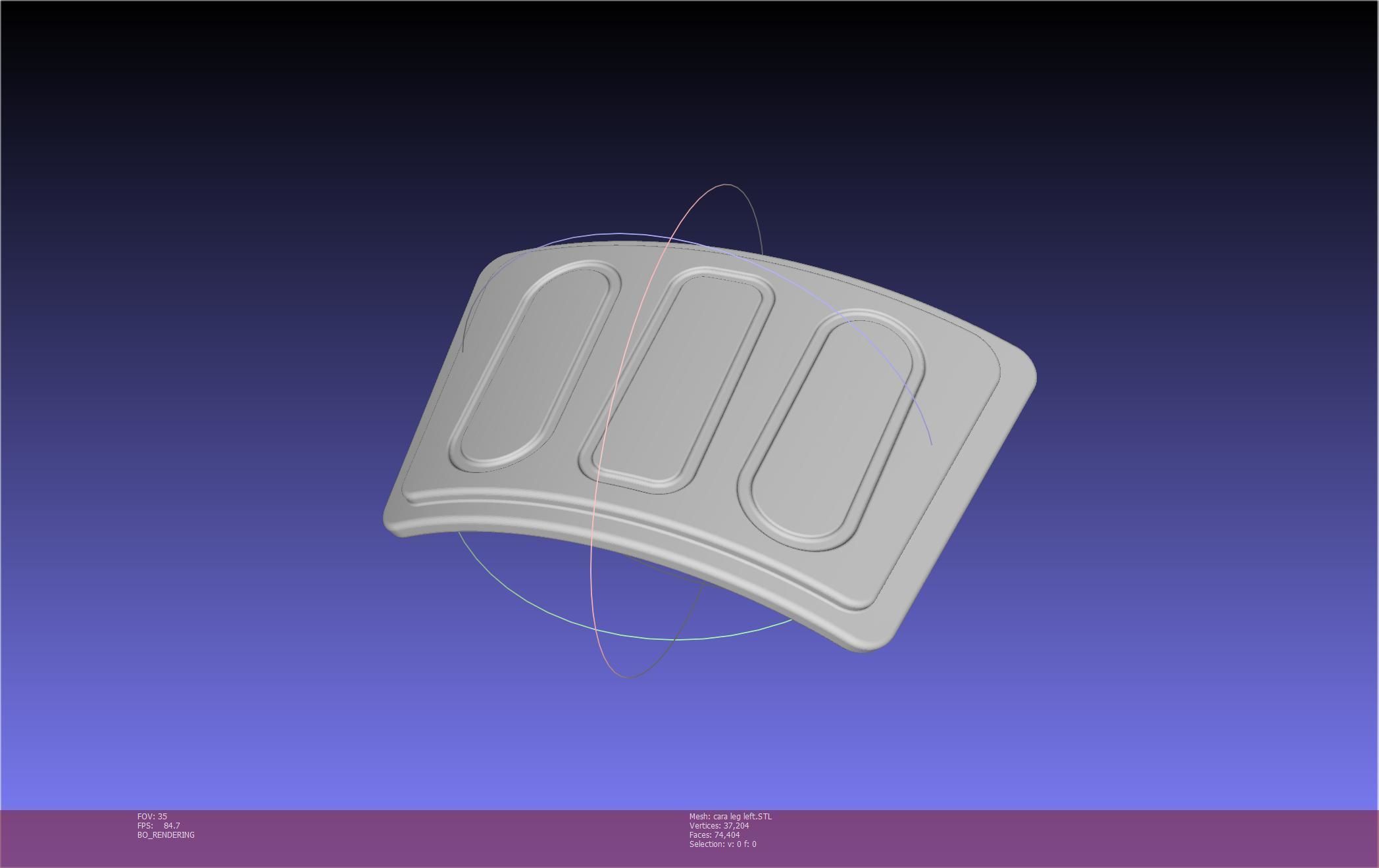 Star Wars The Mandalorian Cara Dune Left Leg Armor 3D print model_56