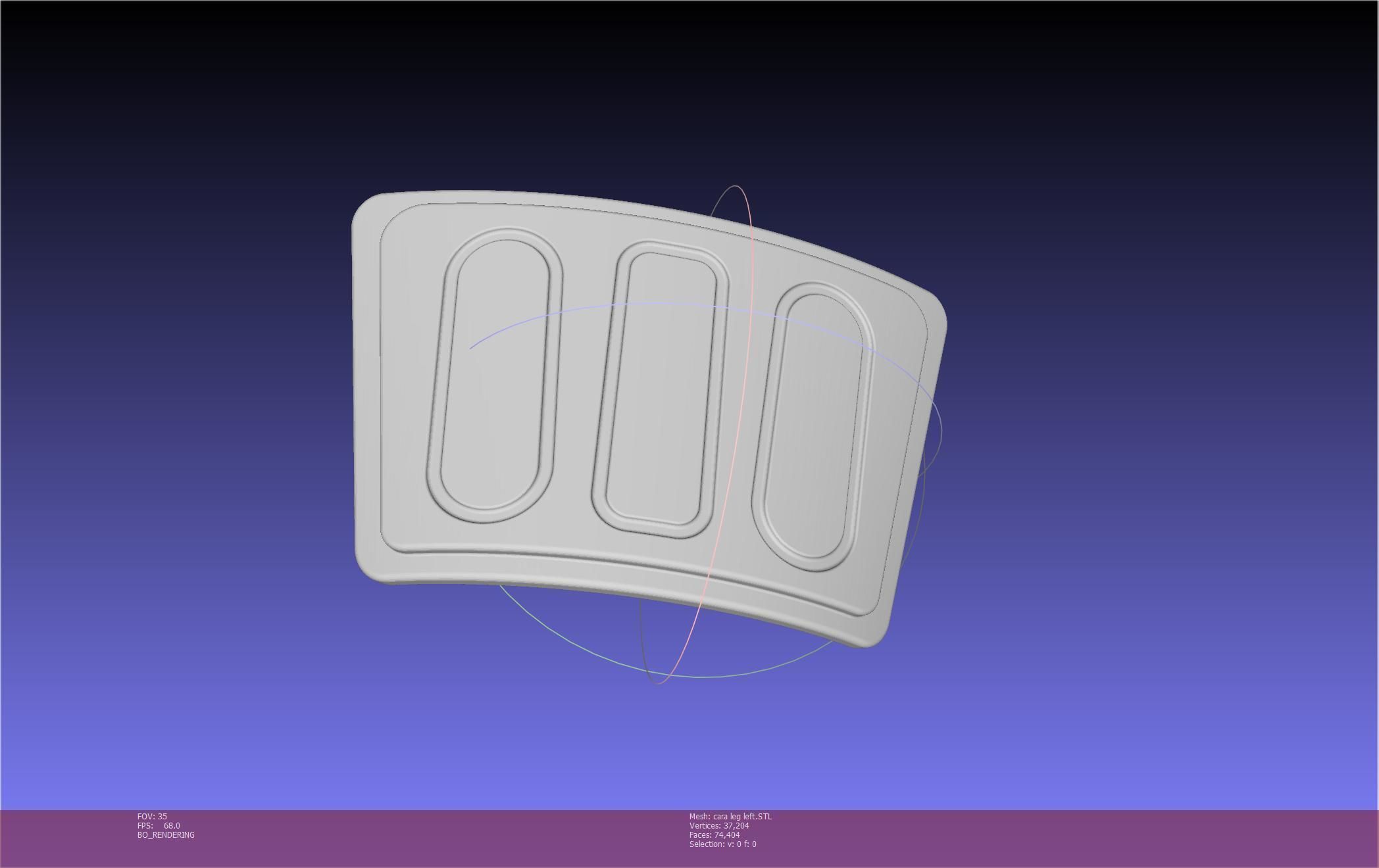 Star Wars The Mandalorian Cara Dune Left Leg Armor 3D print model_43