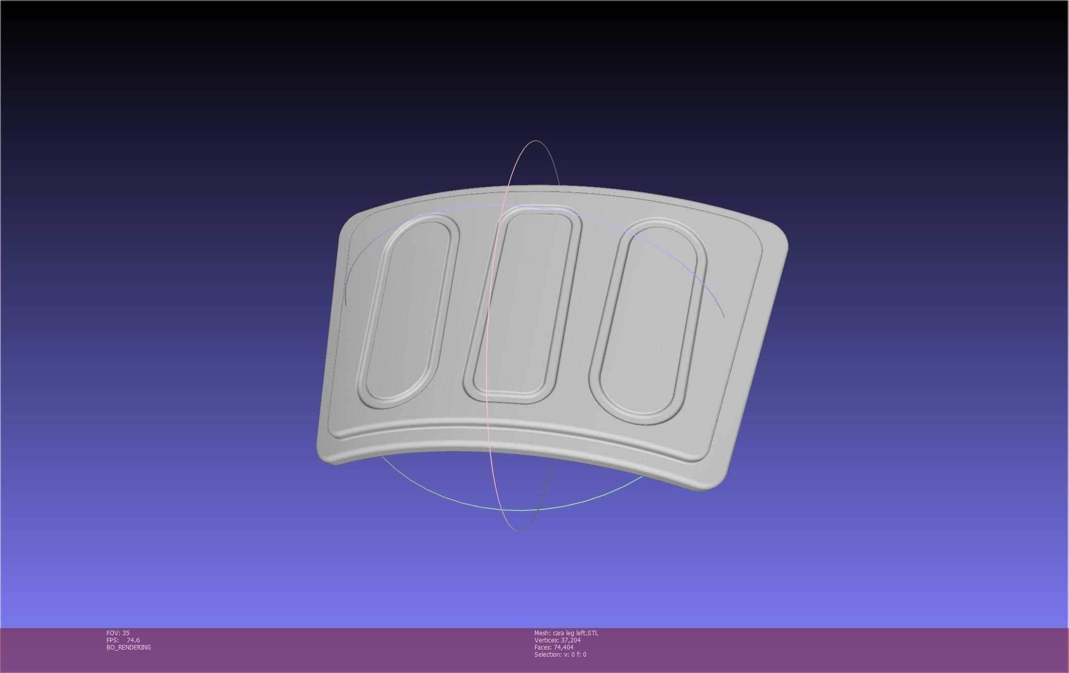 Star Wars The Mandalorian Cara Dune Left Leg Armor 3D print model_54