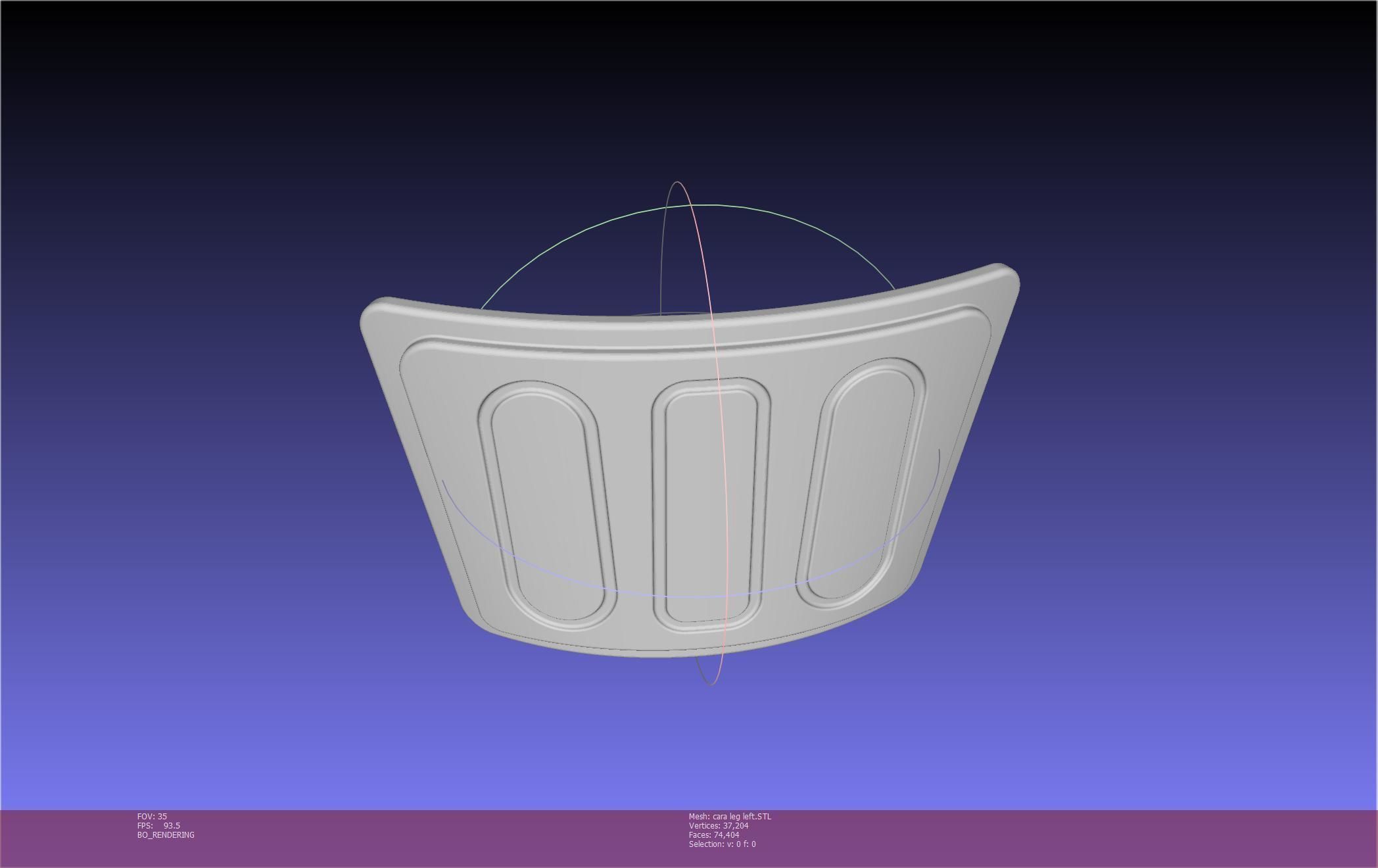 Star Wars The Mandalorian Cara Dune Left Leg Armor 3D print model_52